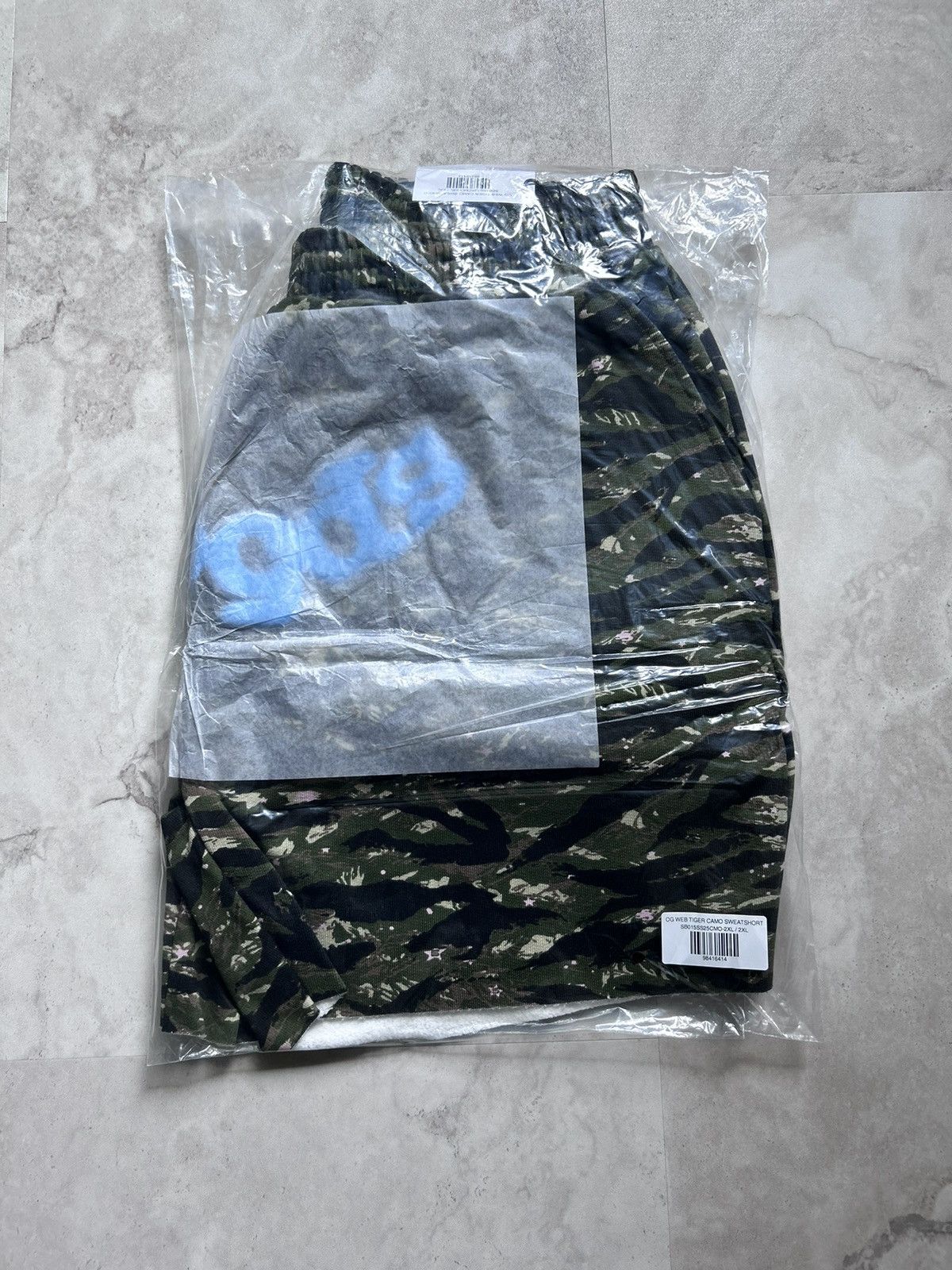 Sp5der × Young Thug Sp5der OG Web Tiger Camo Sweatshorts Size XXL Size US 38 / EU 54 - 5 Thumbnail