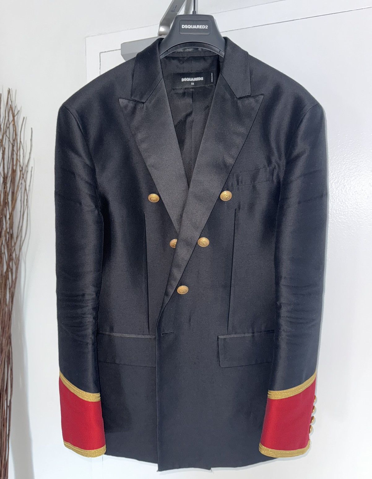 Dsquared2 Spectacular 80s London Silk Blazer 54 Size 44R - 2 Thumbnail