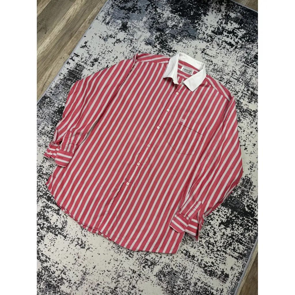 Givenchy Givenchy Shirt Striped Pink Size Fit XL Size US XL / EU 56 / 4 - 2 Thumbnail