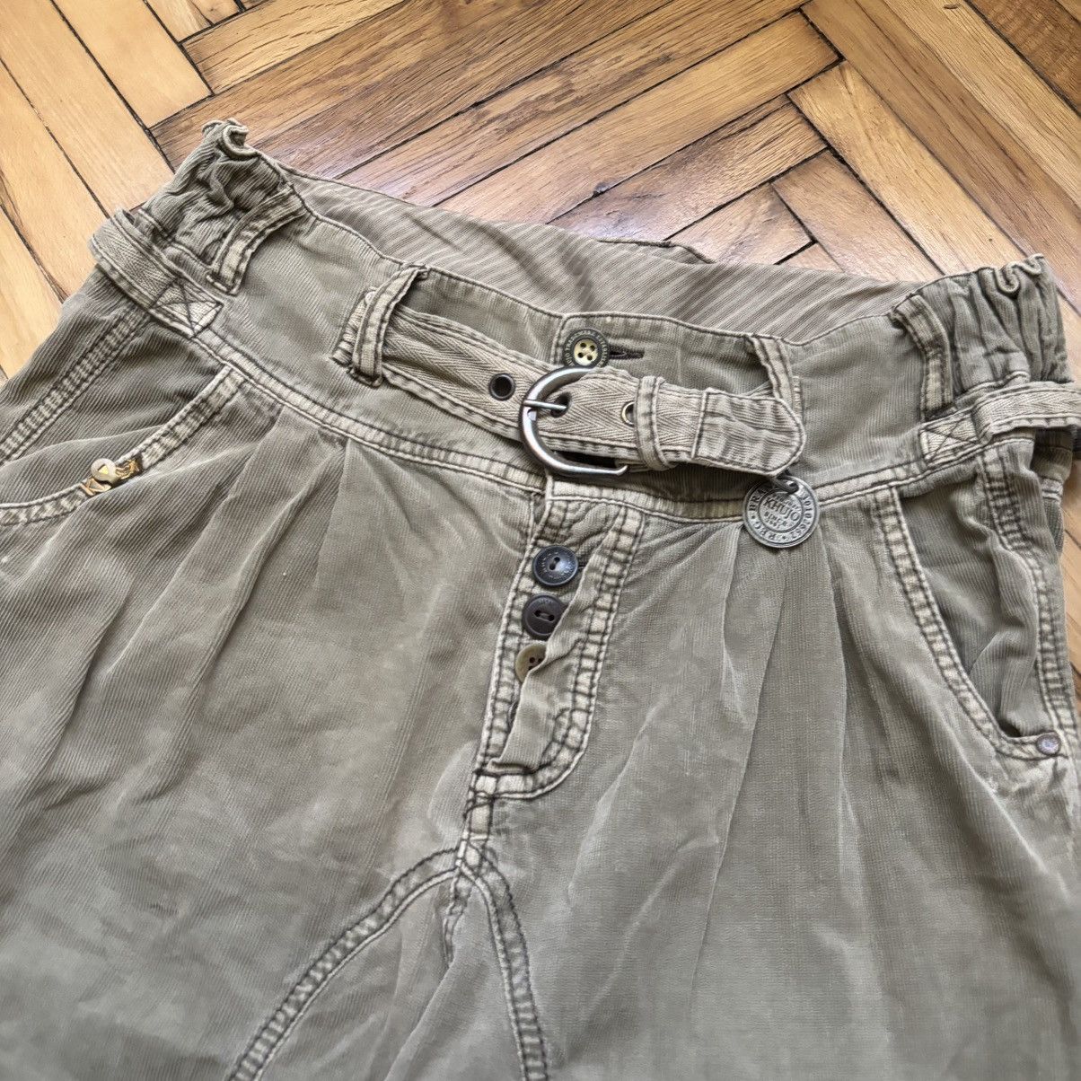 Hysteric Glamour Vintage Avant-Garde Japanese Style Cropped Pants Y2K Punk Size US 29 - 3 Thumbnail