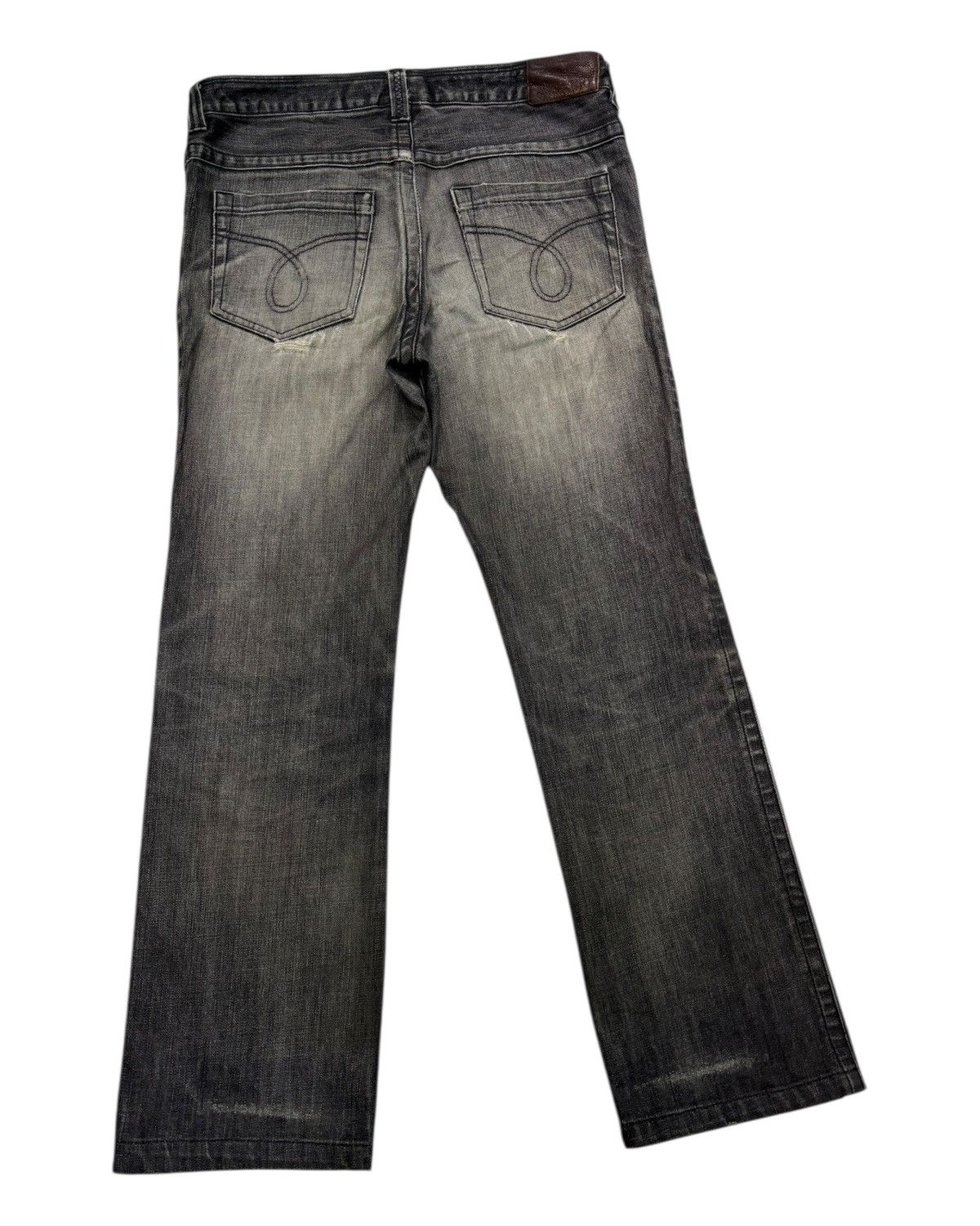 Kapital 🔥CALVIN KLEIN FADED BLACK BOOTCUT FLARE JEANS Size US 34 / EU 50 - 6 Thumbnail