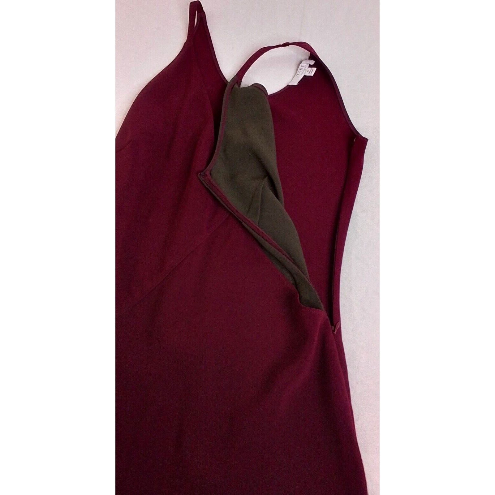 Other Tome Collective Dress Women's 6 Maxi Burgundy & Gray Size M / US 6-8 / IT 42-44 - 5 Thumbnail