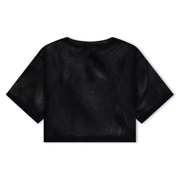 Off-White o1g2r1mq1224 Cropped T Shirt in Black Size S / US 4 / IT 40 - 2 Thumbnail
