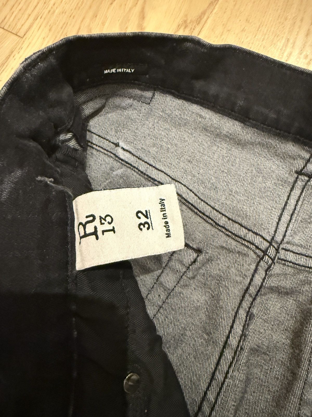 R13 R13 Black Jeans Size US 32 / EU 48 - 3 Thumbnail