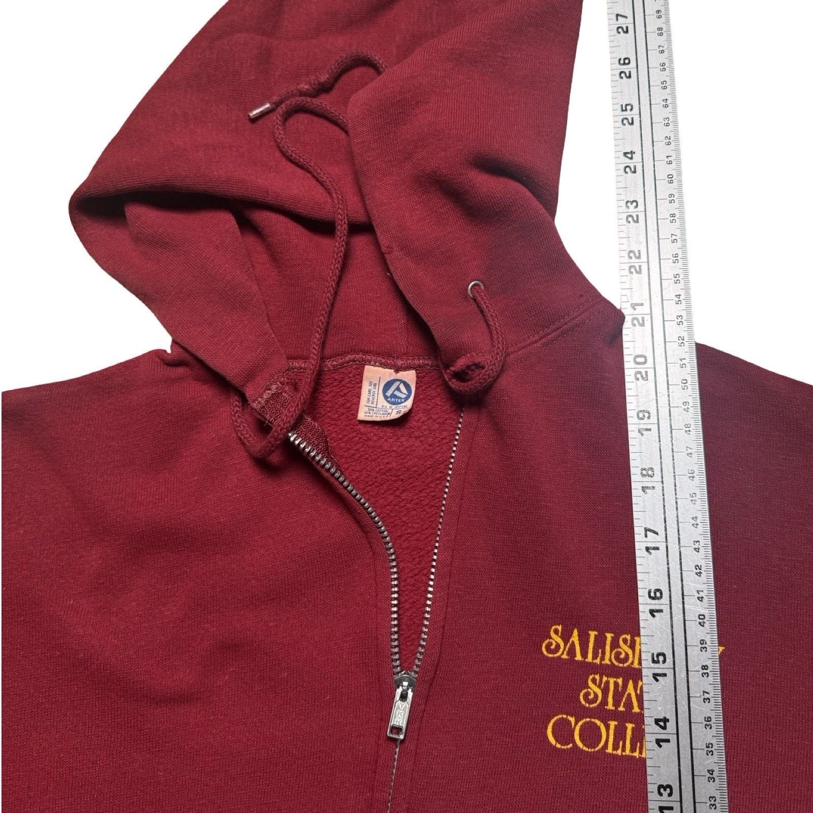 Vintage Vintage 80s Artex Salisbury University Full Zip Jacket True Size US S / EU 44-46 / 1 - 6 Thumbnail