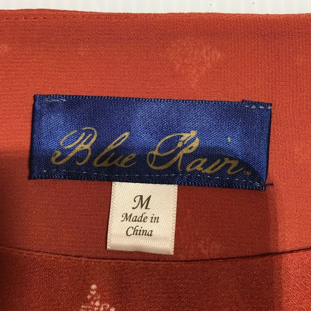 Other Blue Rain Boho Retro Orange Relaxed Lined Blouse M Size M / US 6-8 / IT 42-44 - 6 Thumbnail