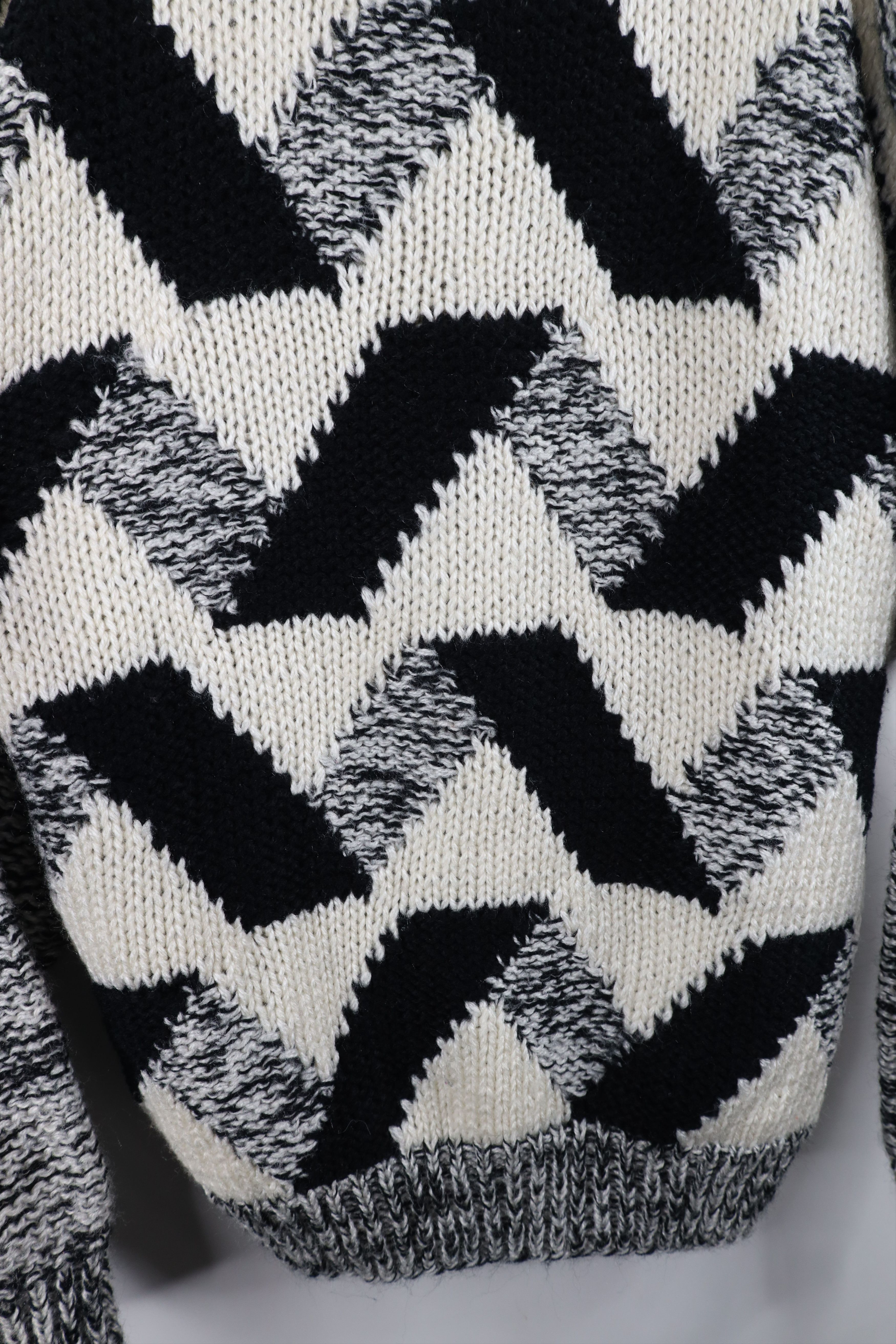 Vintage Vintage 90s Streetwear Ribbed Crochet Knit Crewneck Sweater Size US M / EU 48-50 / 2 - 4 Thumbnail
