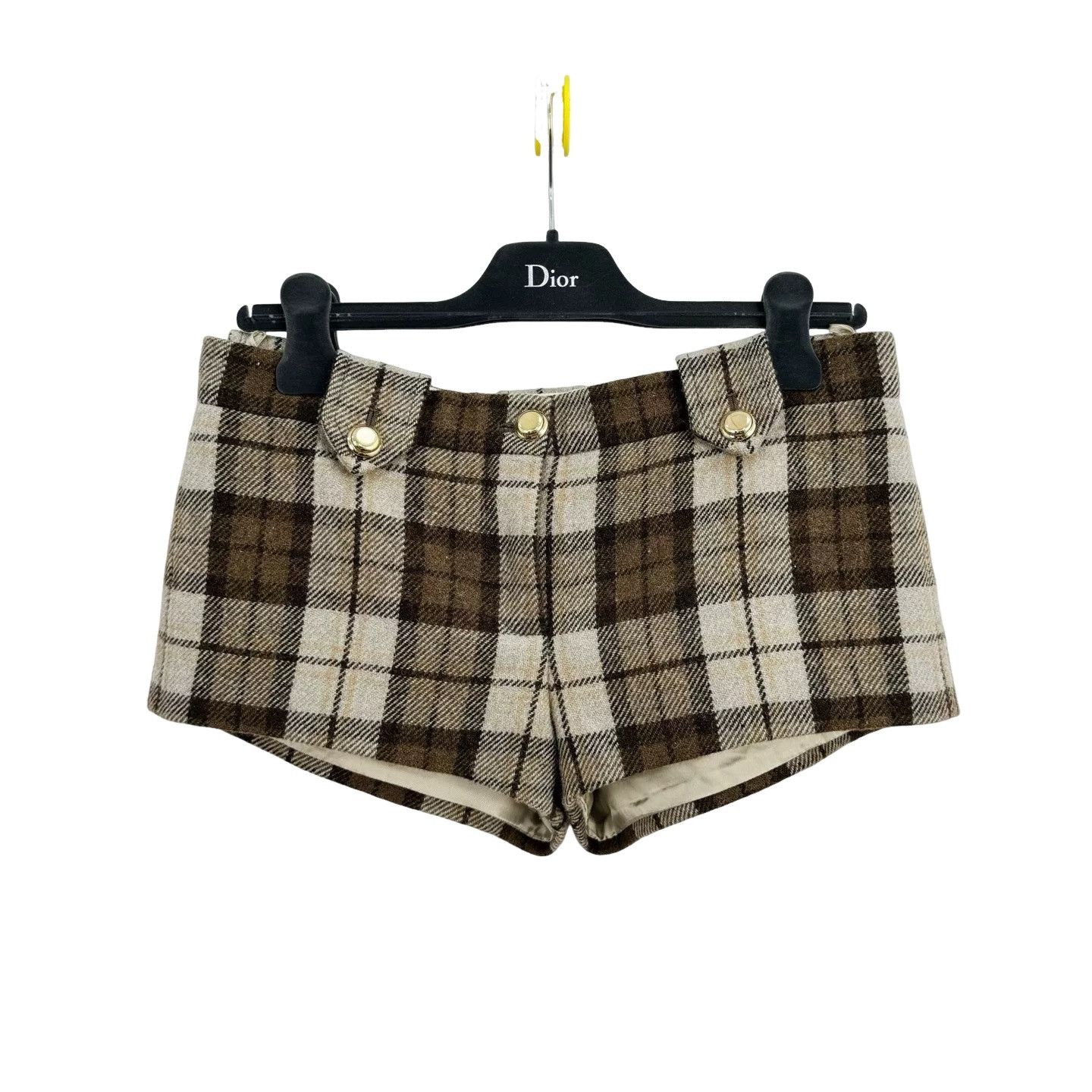 Miu Miu Miu Miu Plaid Embroidered Shorts Size 36 Size 25" / US 0 / IT 36 - 1 Thumbnail