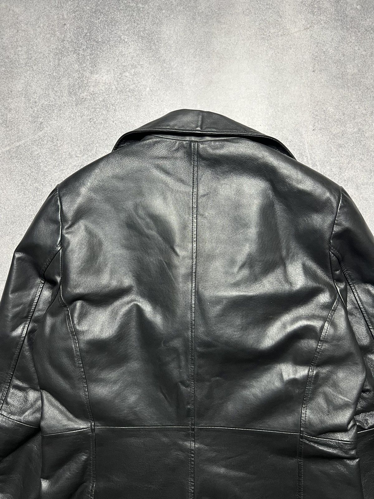 Vera Pelle Vintage Vera Pele Faded Leather Coat Jacket Size US L / EU 52-54 / 3 - 16 Thumbnail