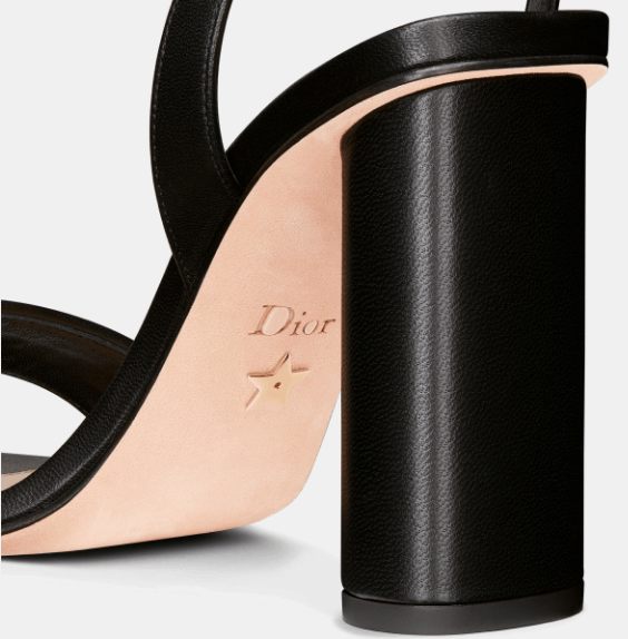 Dior o1w1db11225 KCQ897 Dway Heeled Sandals in Black Size US 7 / IT 37 - 5 Thumbnail