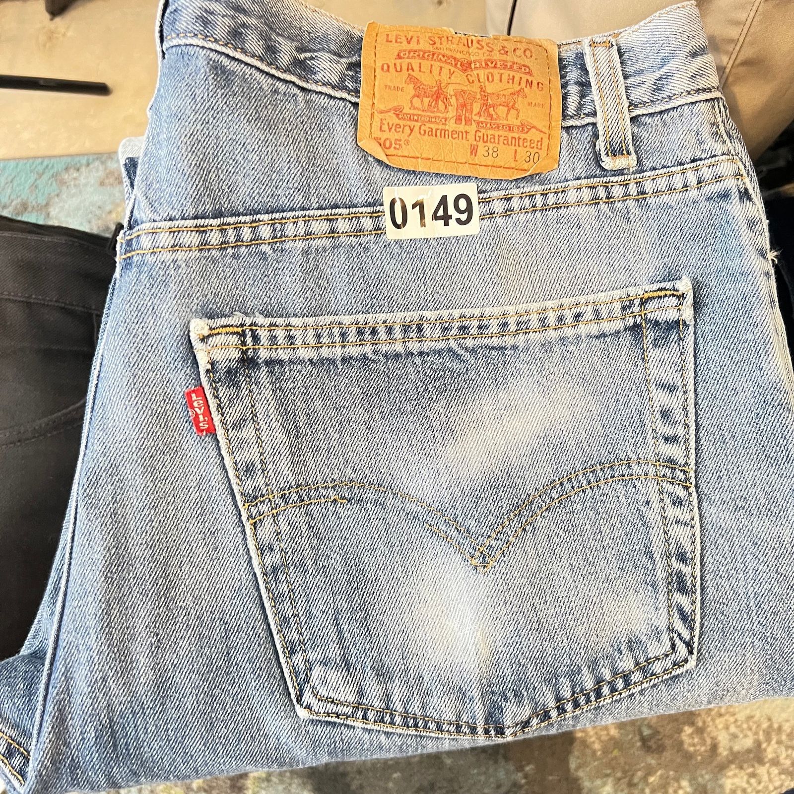Levi's VTG Levis 505 Jeans Mens 38x30 Blue Straight USA Y2k Denim Size US 38 / EU 54 - 8 Thumbnail