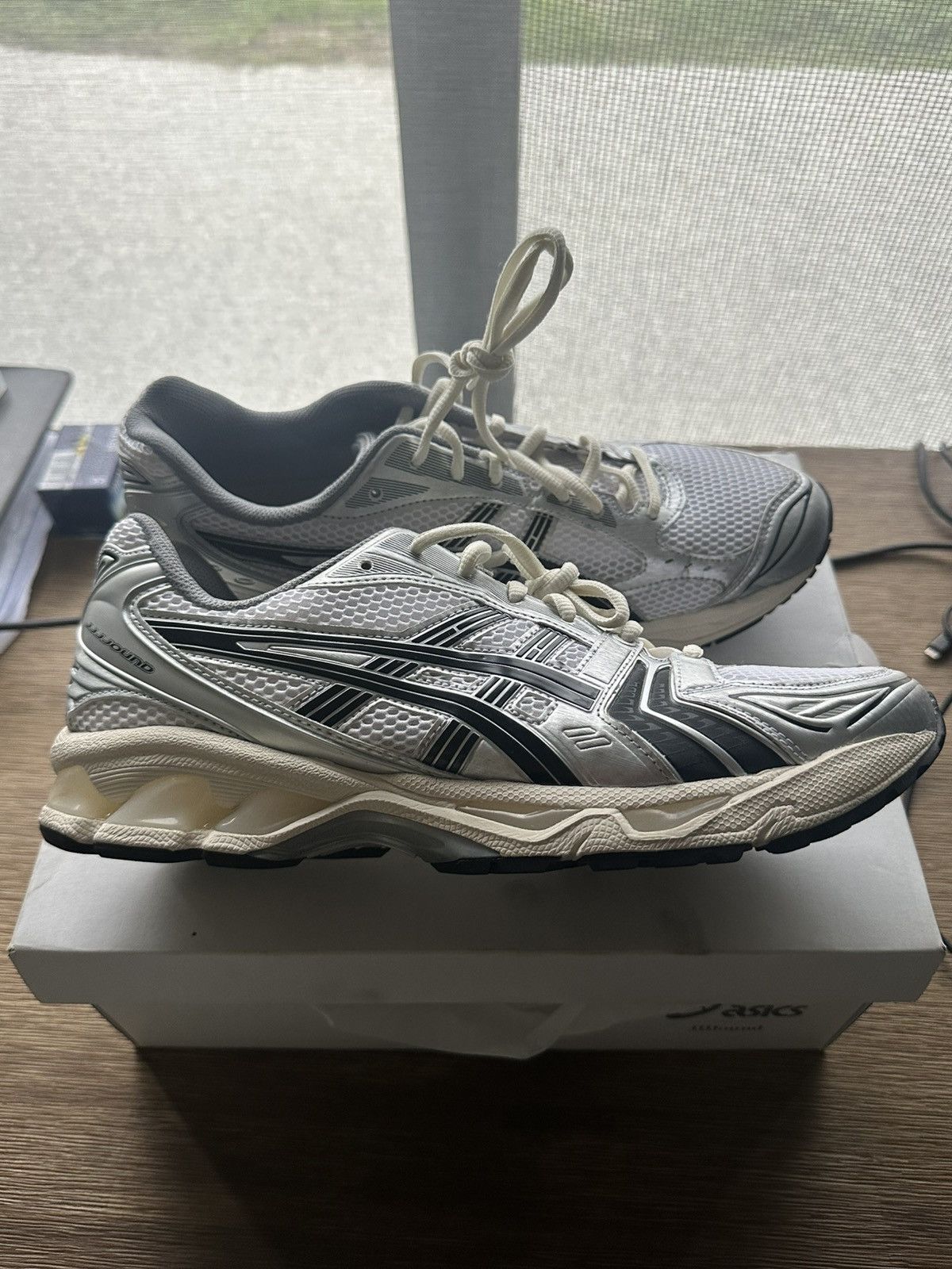 Asics × JJJJound ASICS x JJJJOUND Gel Kayano 14 ‘Silver Black’ Size US 12 / EU 45 - 1 Thumbnail
