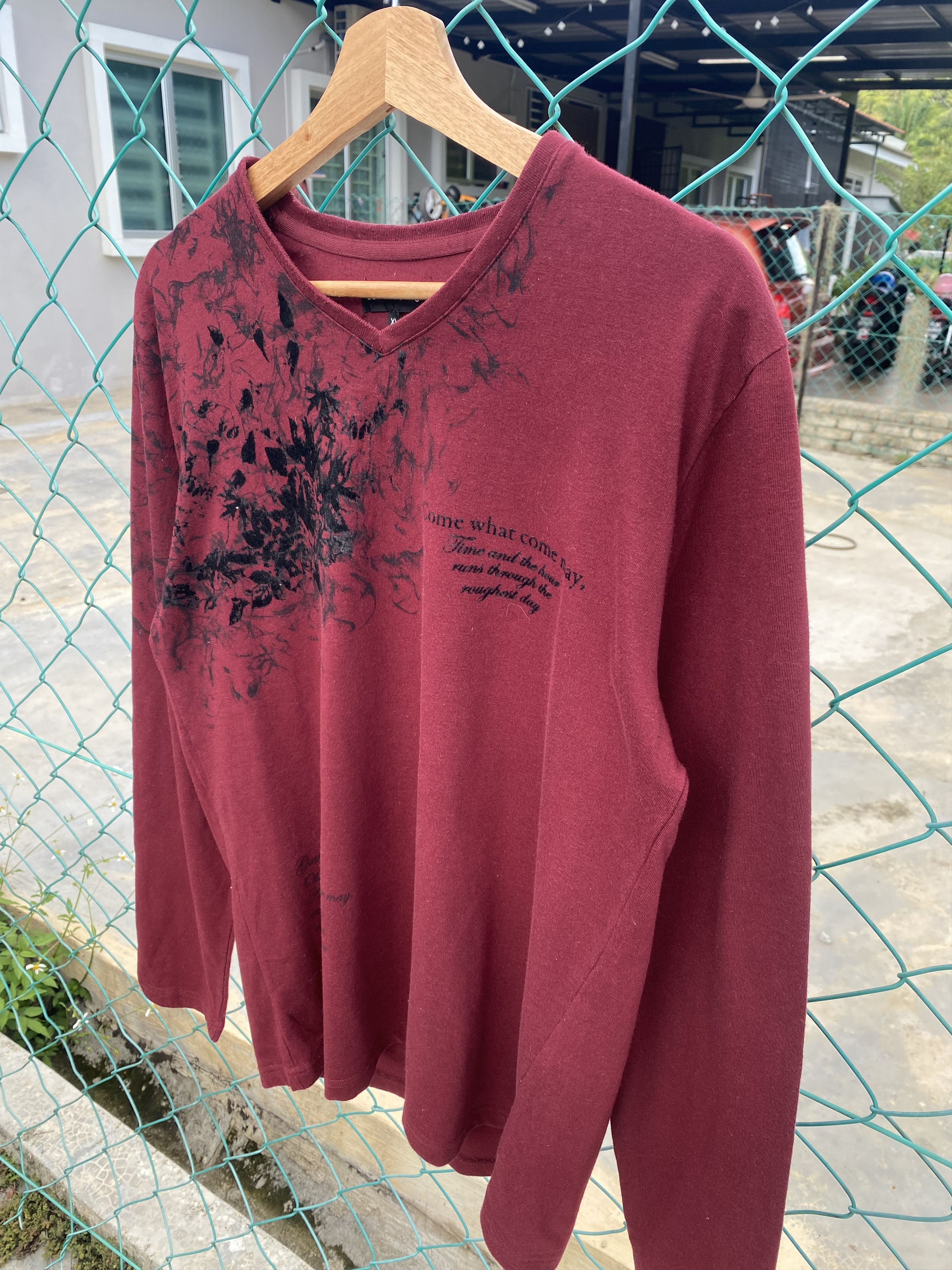 semanticdesign Semanticdesign vneck long sleeve tshirts Size XL / US 12-14 / IT 48-50 - 3 Thumbnail