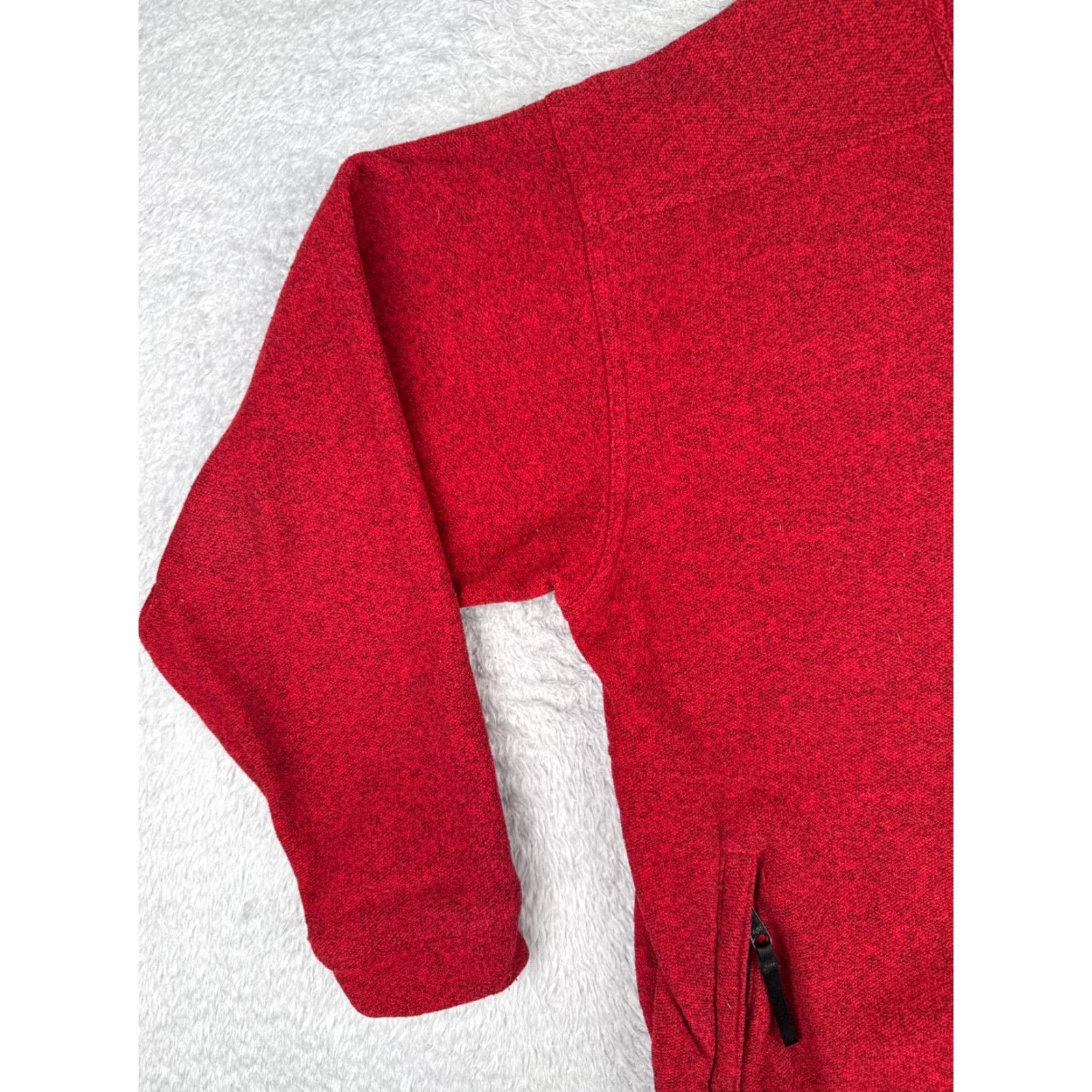 Mountain Hardwear Mountain Hardwear Jacket Mens Large Red Knit Shell Polyester Fleece Full Zip Size US L / EU 52-54 / 3 - 3 Thumbnail