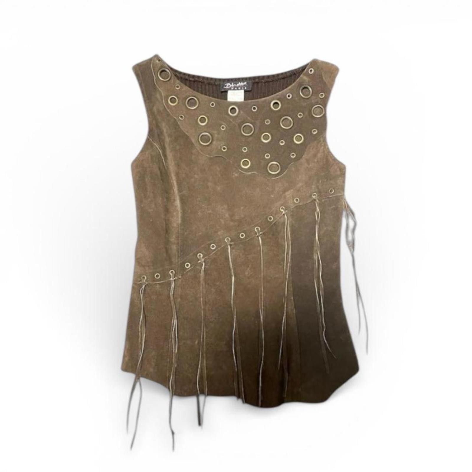 Other Fringe pig skin cowgirl style grunge style western tank top Size XS / US 0-2 / IT 36-38 - 4 Thumbnail