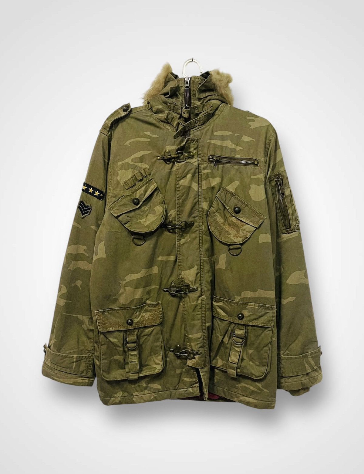 Japanese Brand Kissmark Camo Design Parka Jacket Size US L / EU 52-54 / 3 - 1 Thumbnail
