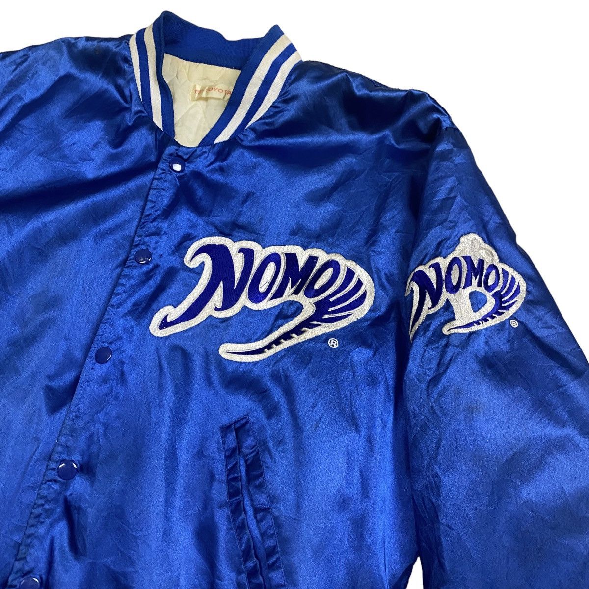 MLB × Vintage Vintage 90s MLB Toyota Hideo Nomo Satin Jacket Size US L / EU 52-54 / 3 - 10 Thumbnail