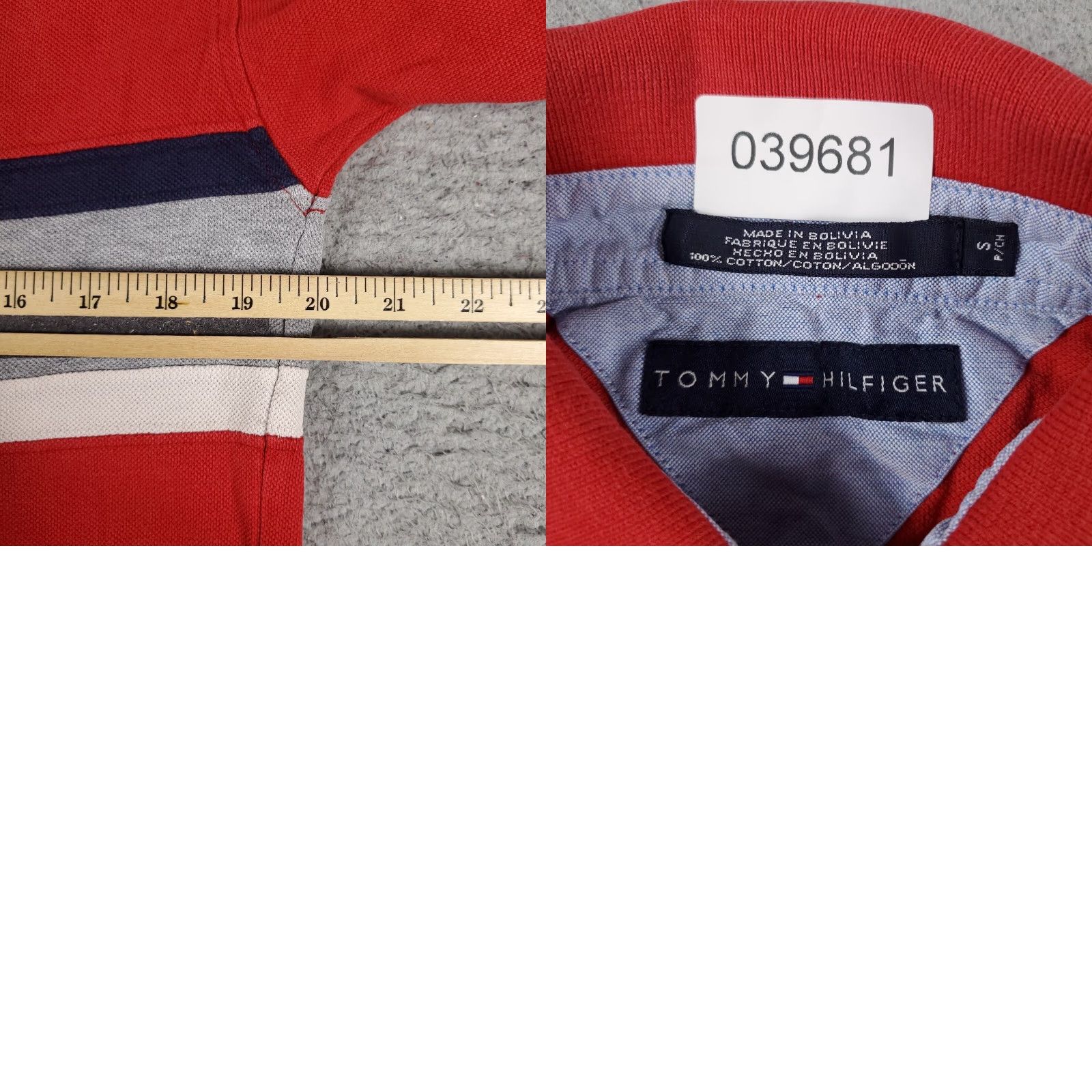 Tommy Hilfiger Tommy Hilfiger Polo Shirt Mens Small Red Solid Short Sleeve Casual Activewear Size US S / EU 44-46 / 1 - 8 Thumbnail