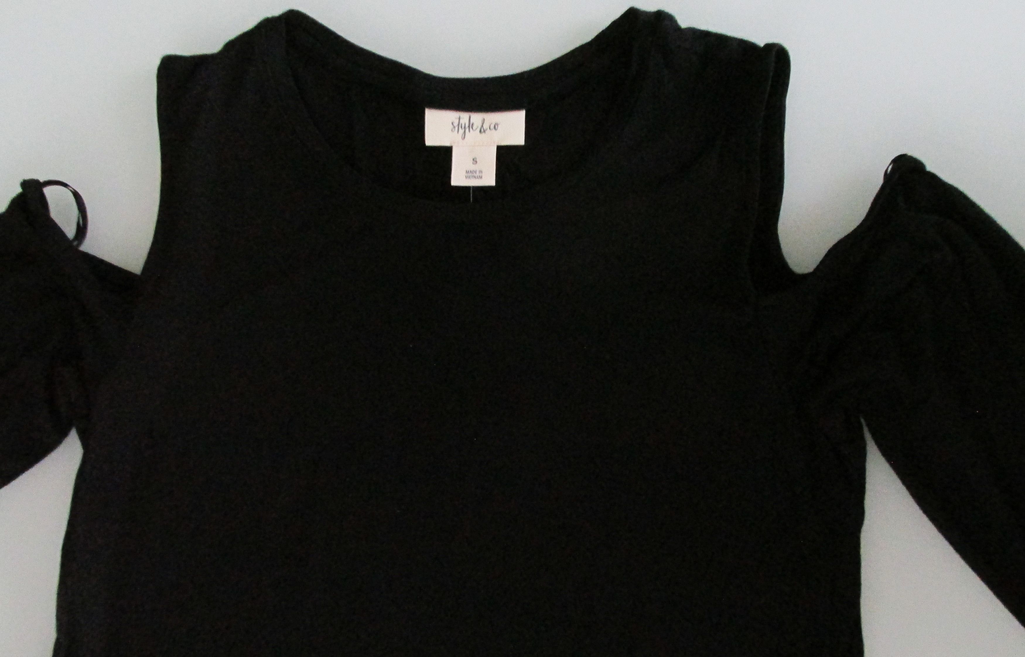 Style & Co Style & Co (NWT) Cold (Open) Shoulder Knit Dress Size Small Size S / US 4 / IT 40 - 4 Thumbnail