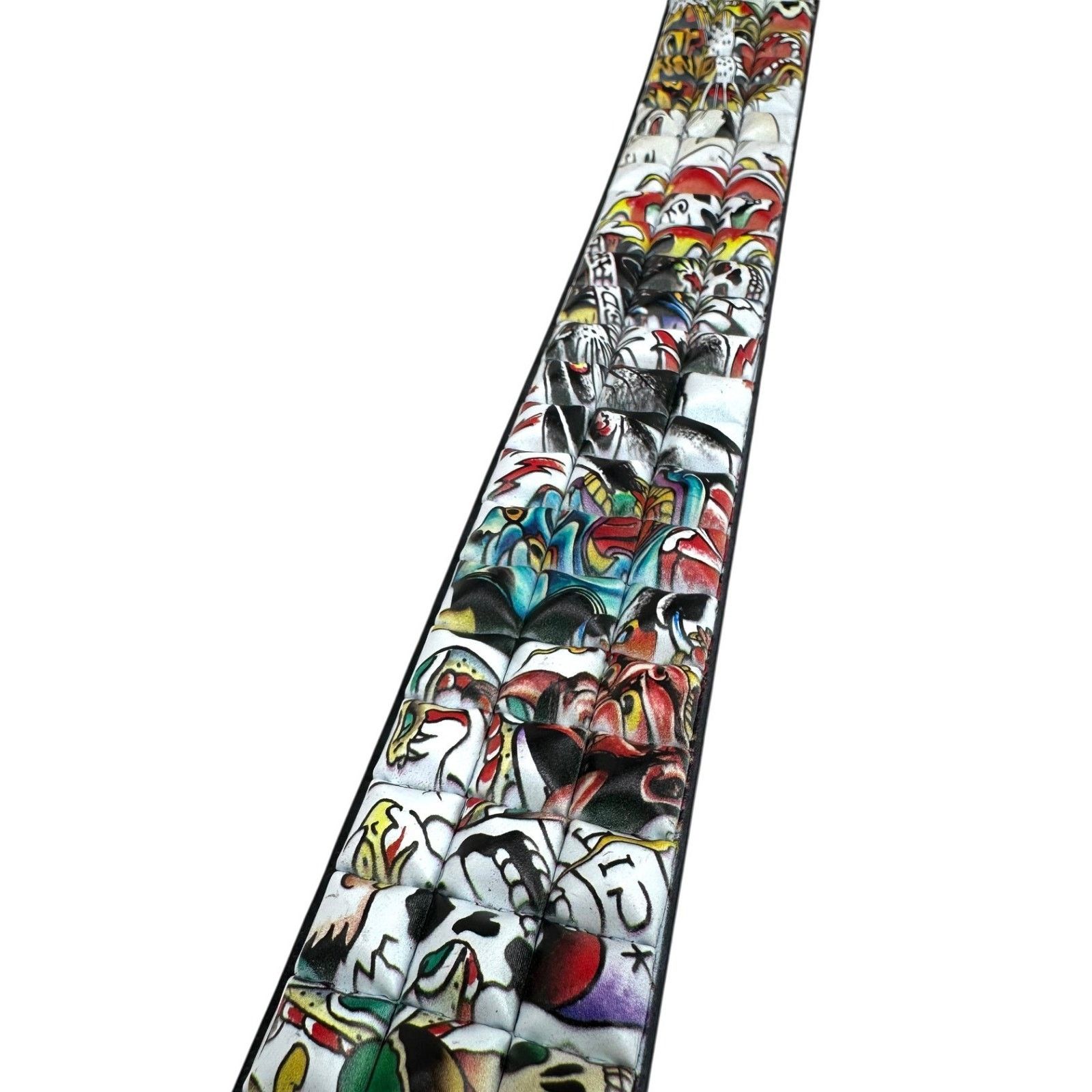 Ed Hardy Ed Hardy Men's Metal Tiger Buckle Belt With Pyramid Studs Size 36 - 6 Thumbnail