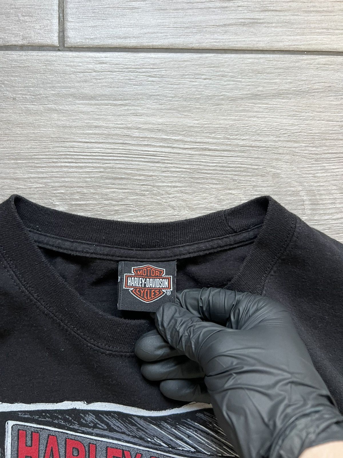 Harley Davidson Harley Davidson Vintage T-Shirt Size M Big Logo 00’s Size US L / EU 52-54 / 3 - 6 Thumbnail