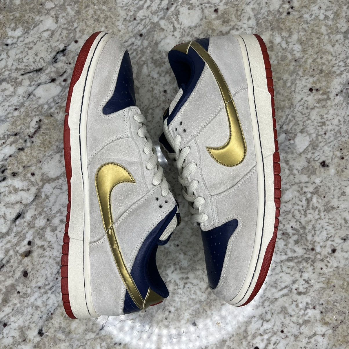 Nike Size 12 -Nike SB Dunk Low Old Spice (2007) Very Clean W/Box Size US 12 / EU 45 - 23 Thumbnail