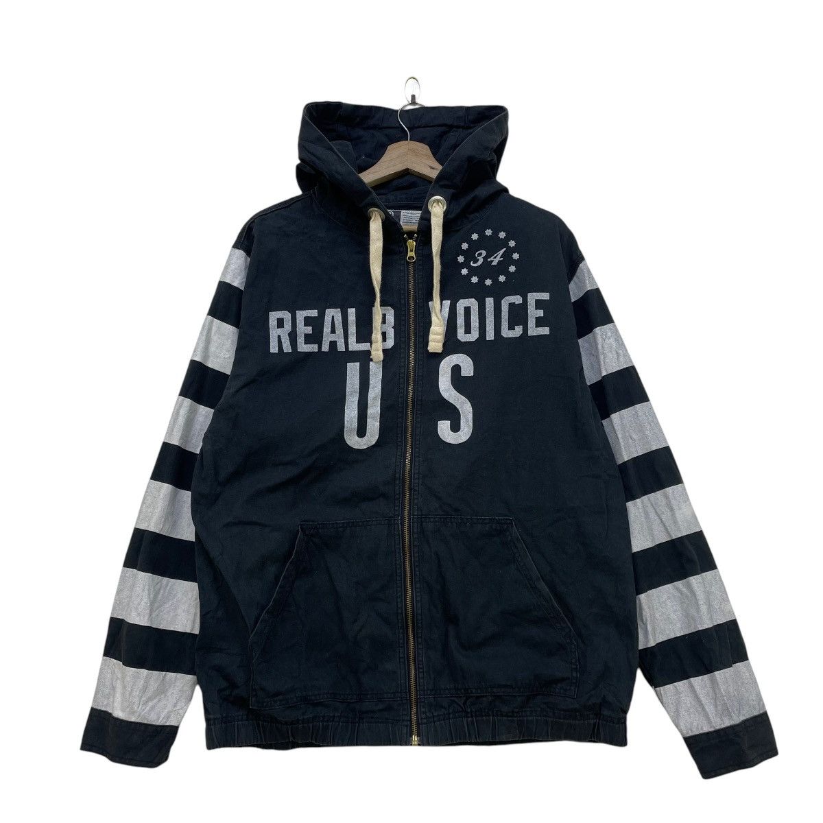 45rpm × Japanese Brand Japanese Brand RealB Voice Stripe Skeeve Hoody Jacket Size US M / EU 48-50 / 2 - 1 Thumbnail