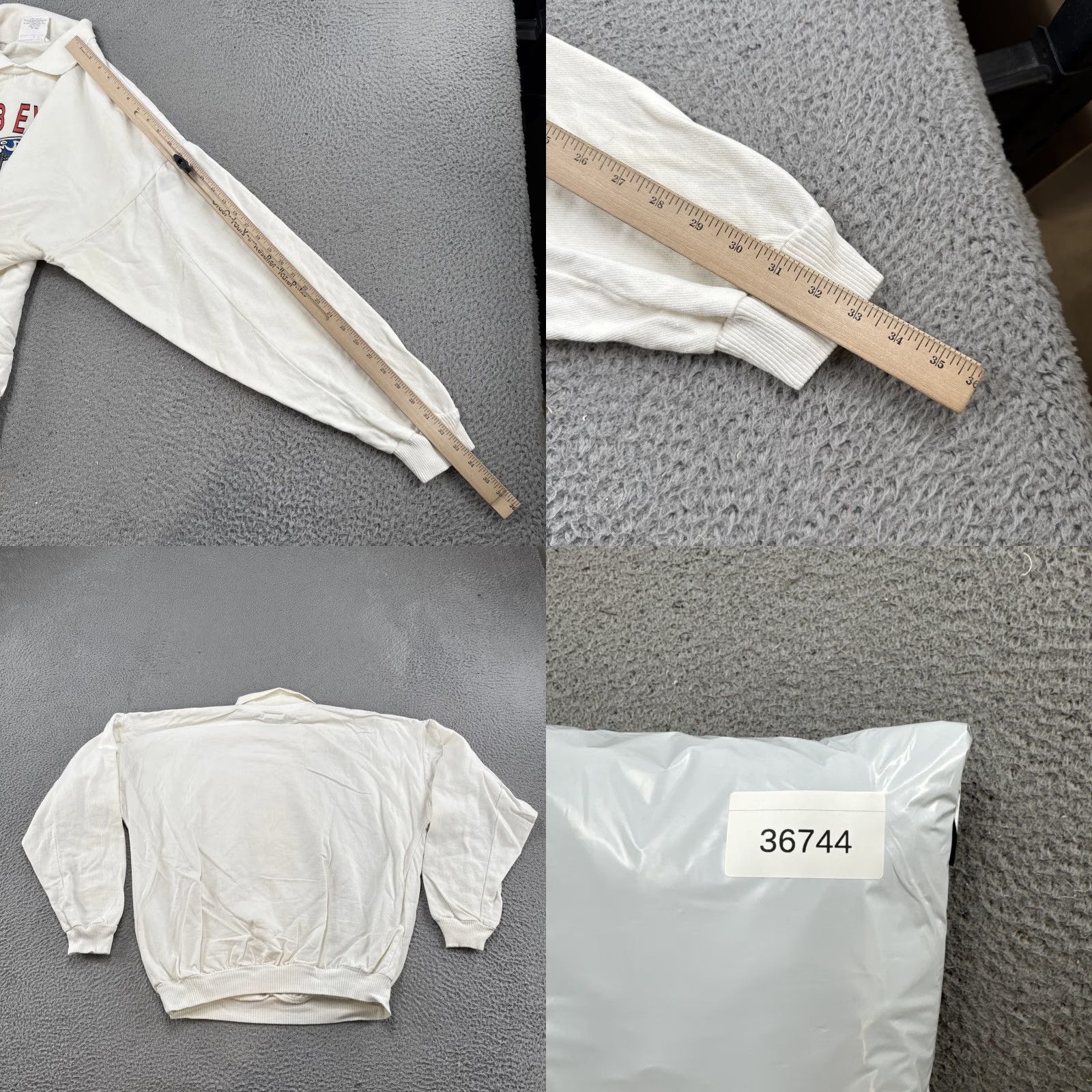 Vintage VINTAGE WEK Sweatshirt Men XL White 90s Special Export Beer Catch The Wave Club Size US XL / EU 56 / 4 - 8 Thumbnail