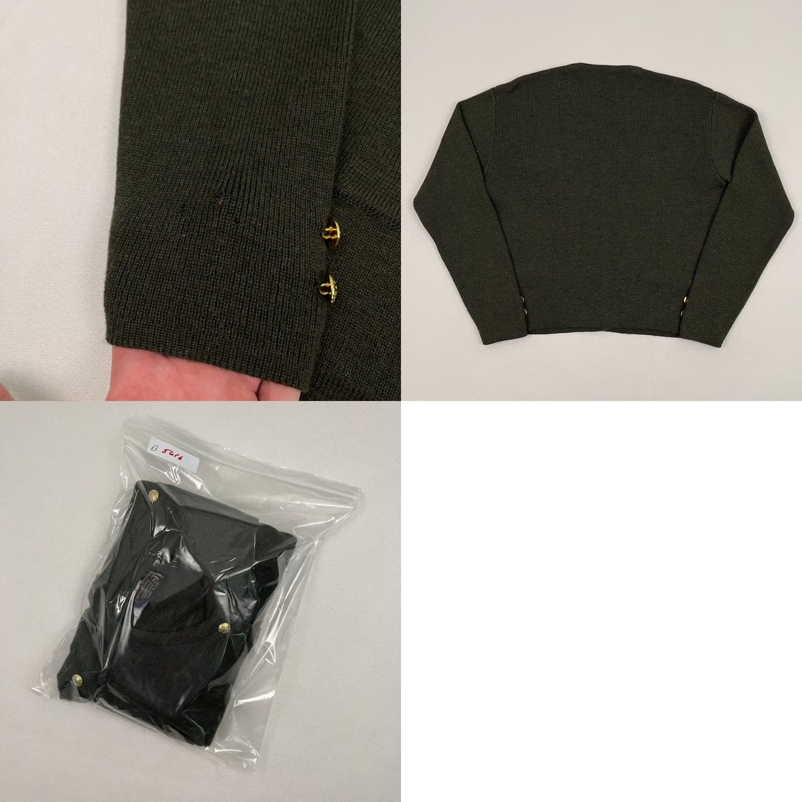 Brooks Brothers VINTAGE Brooks Brothers Cardigan Womens XS Green Merino Wool Gold Button Accents Italy Cardigan Womens XS Green Merino Wool Gold Button Accents Italy Size XS / US 0-2 / IT 36-38 - 8 Thumbnail