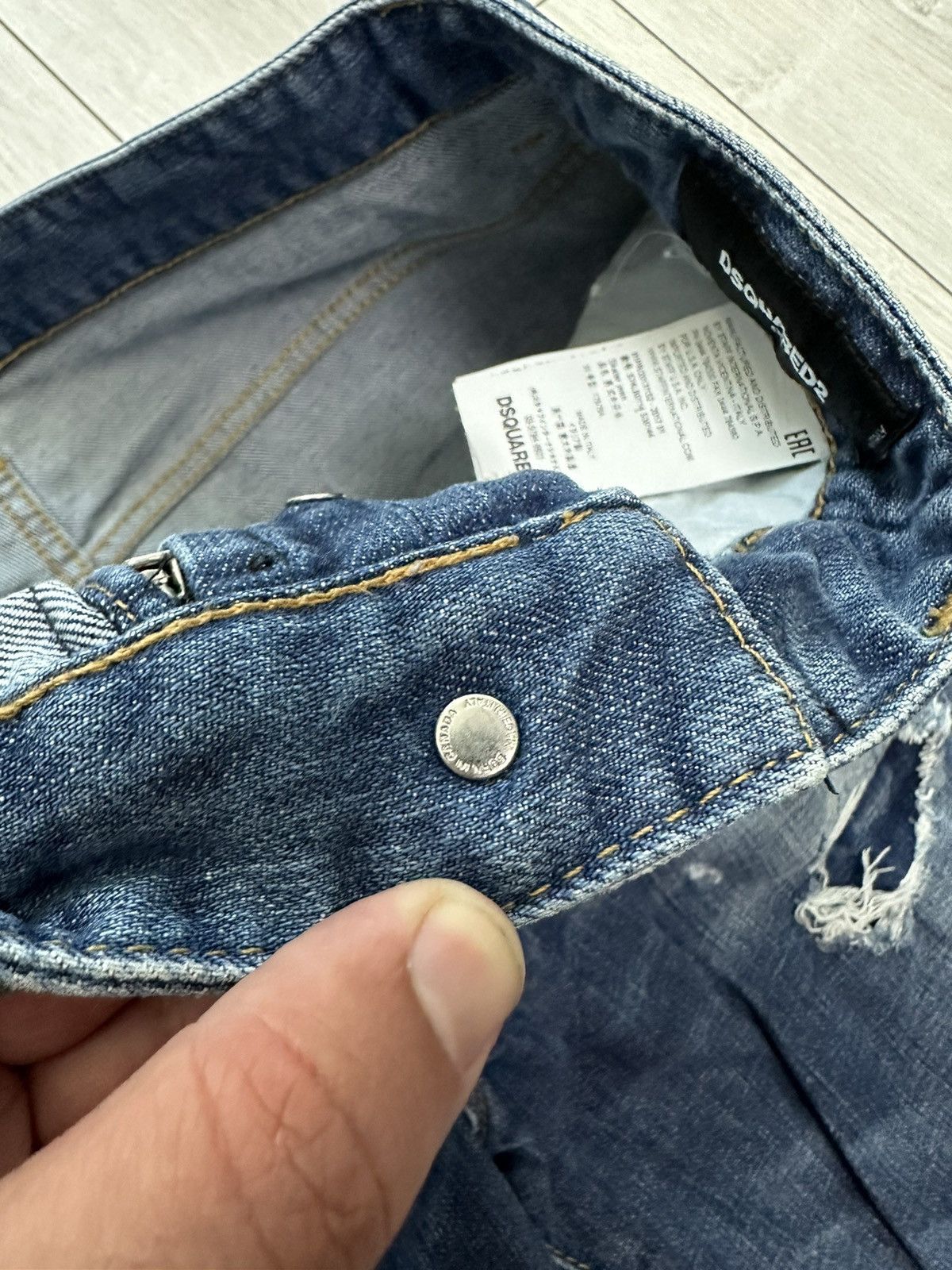 Dsquared2 Dsquared2 Skater Distressed Denim Jeans Pants (A034) Size US 34 / EU 50 - 10 Thumbnail
