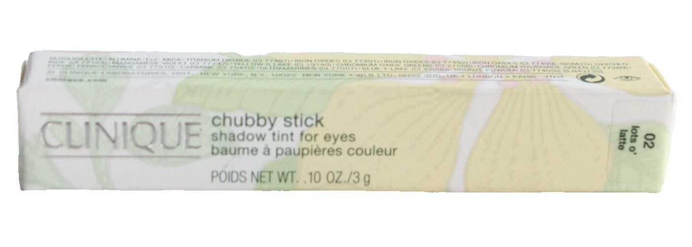 Clique Clinique Women Chubby Stick Eye Shadow Tint Lots O Latte NWT Size ONE SIZE - 1 Thumbnail