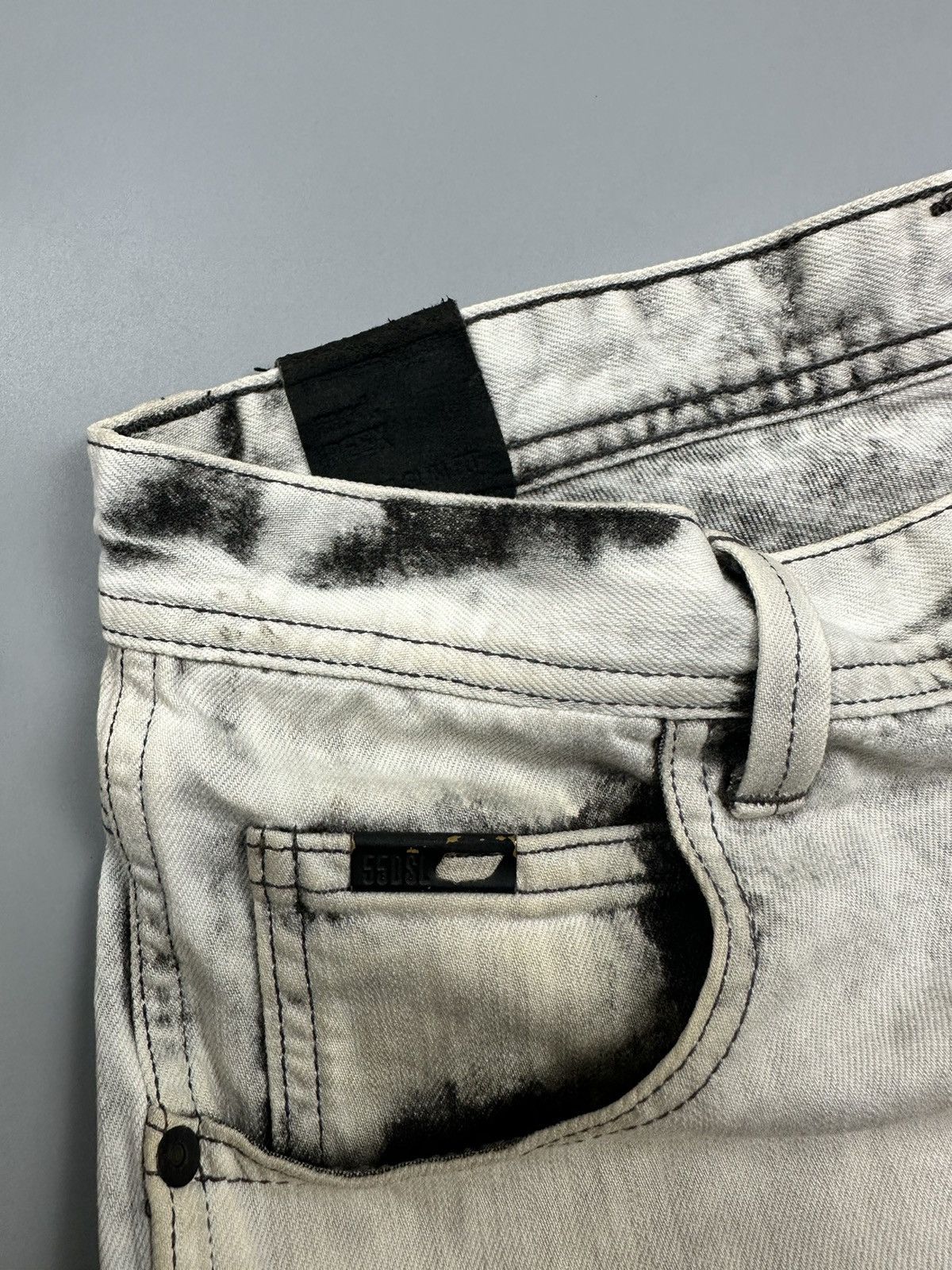 Diesel Vintage Diesel 55 Fifty Five DSL Smokey Washed Denim Size US 32 / EU 48 - 9 Thumbnail