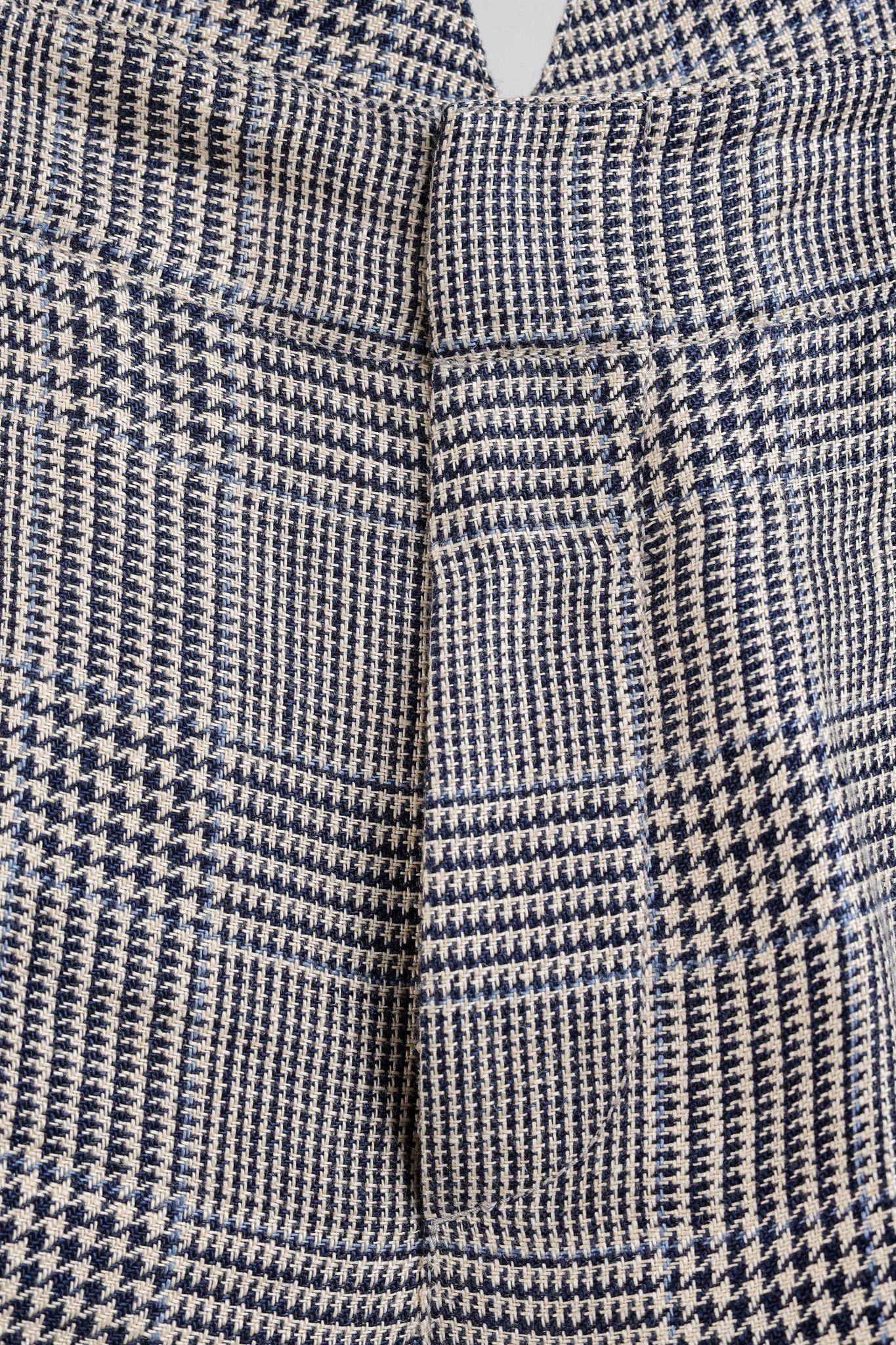 Brunello Cucinelli Brunello Cucinnelli SS/19 Beige & Black Linen Check Trousers Size 27" / US 4 / IT 40 - 8 Thumbnail
