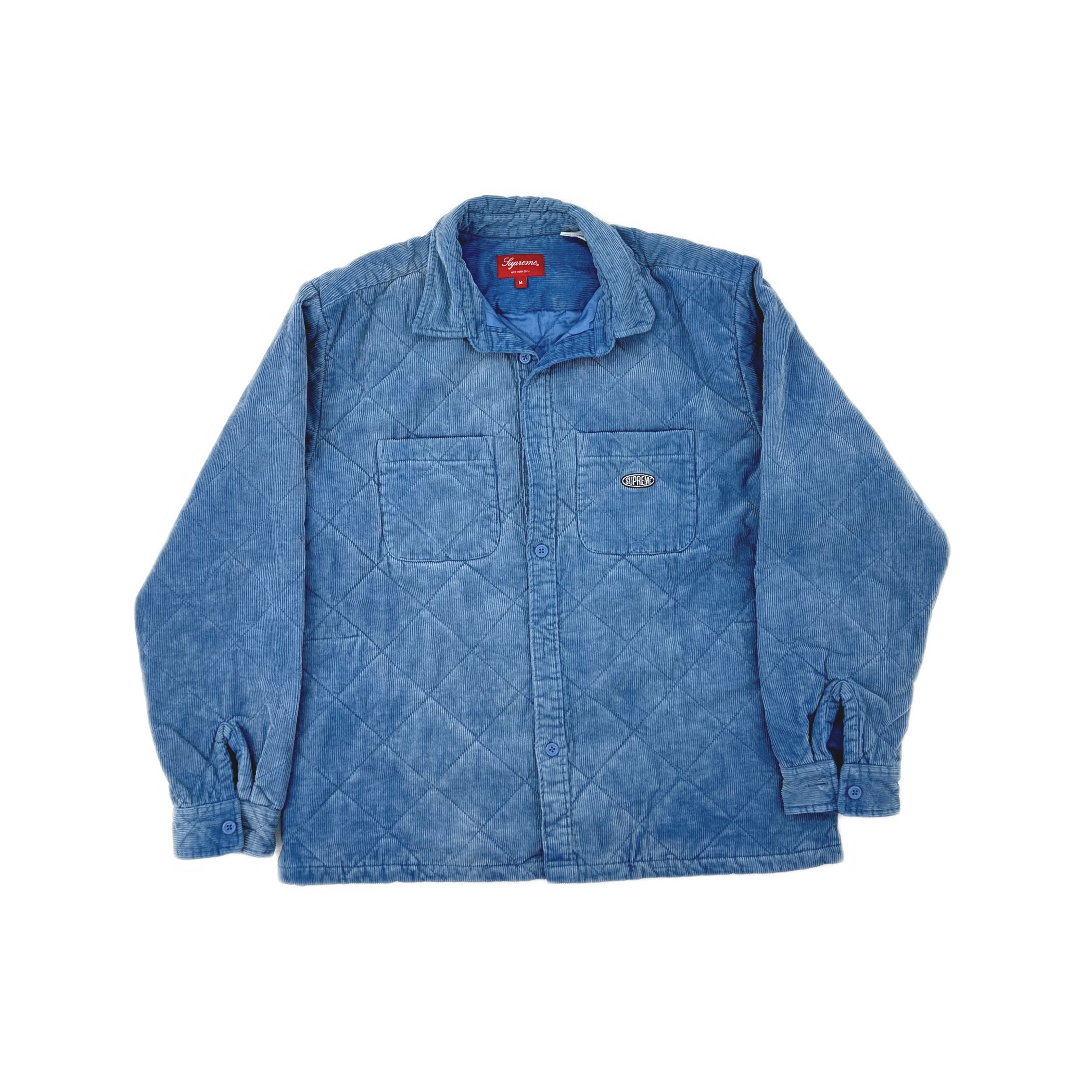 Supreme XL Supreme Polka Dot Corduroy Quilted Shirt | Grailed