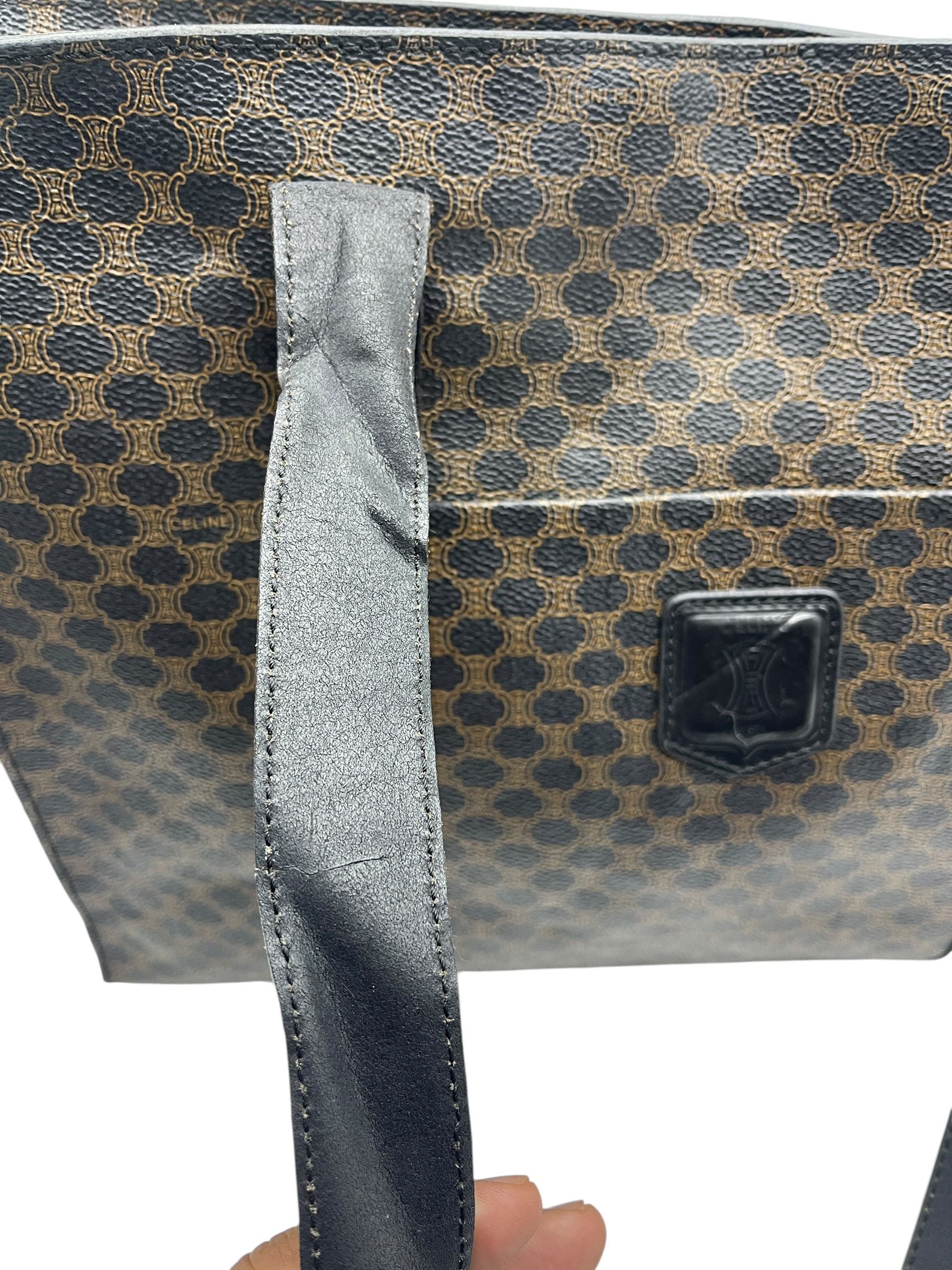 Celine Vintage Celine Macadam Tote Bag Large Monogram Leather Size ONE SIZE - 17 Thumbnail
