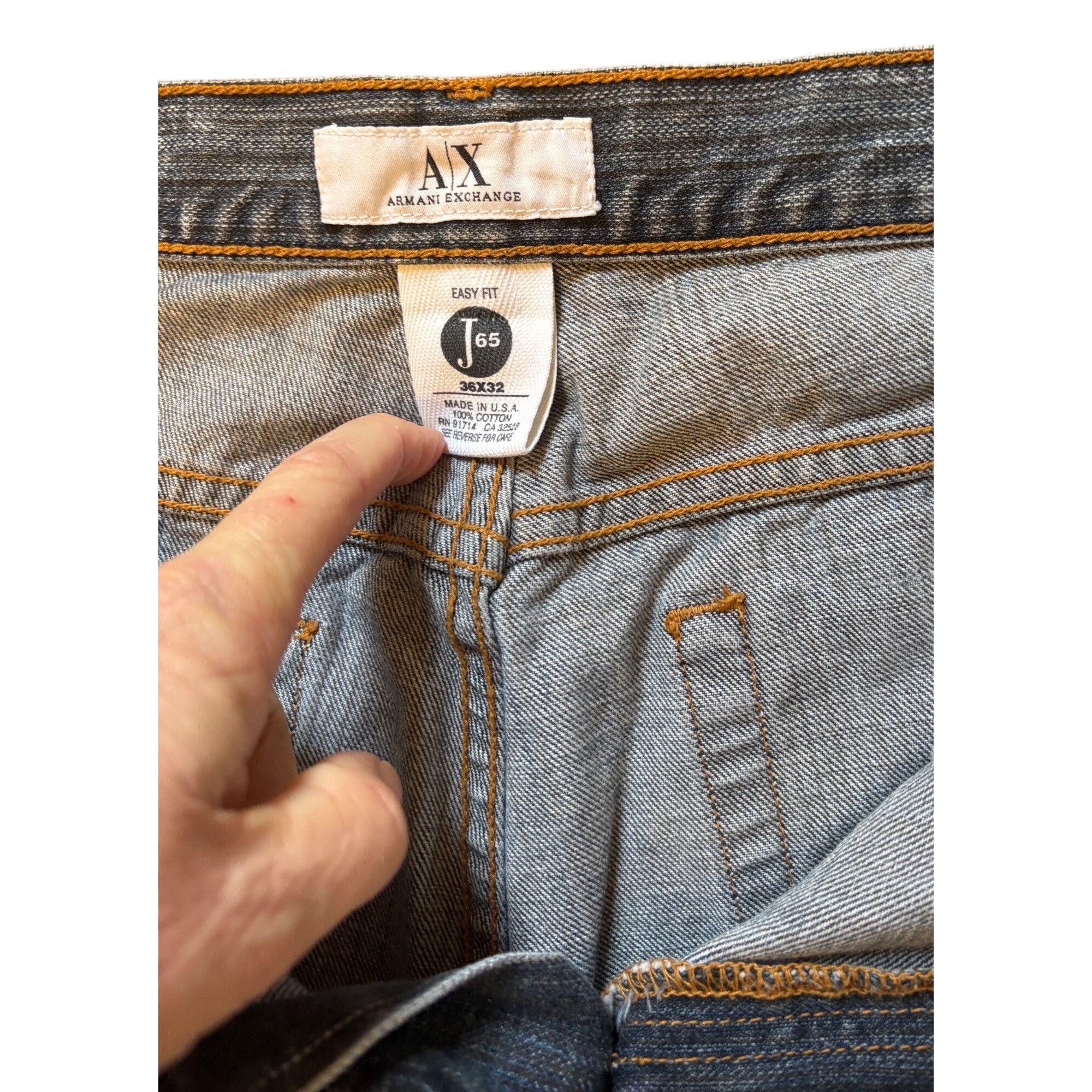 Armani Armani Exchange 36 X 31 Jeans J65 Easy Fit Made In USA Men S Size US 36 / EU 52 - 7 Thumbnail