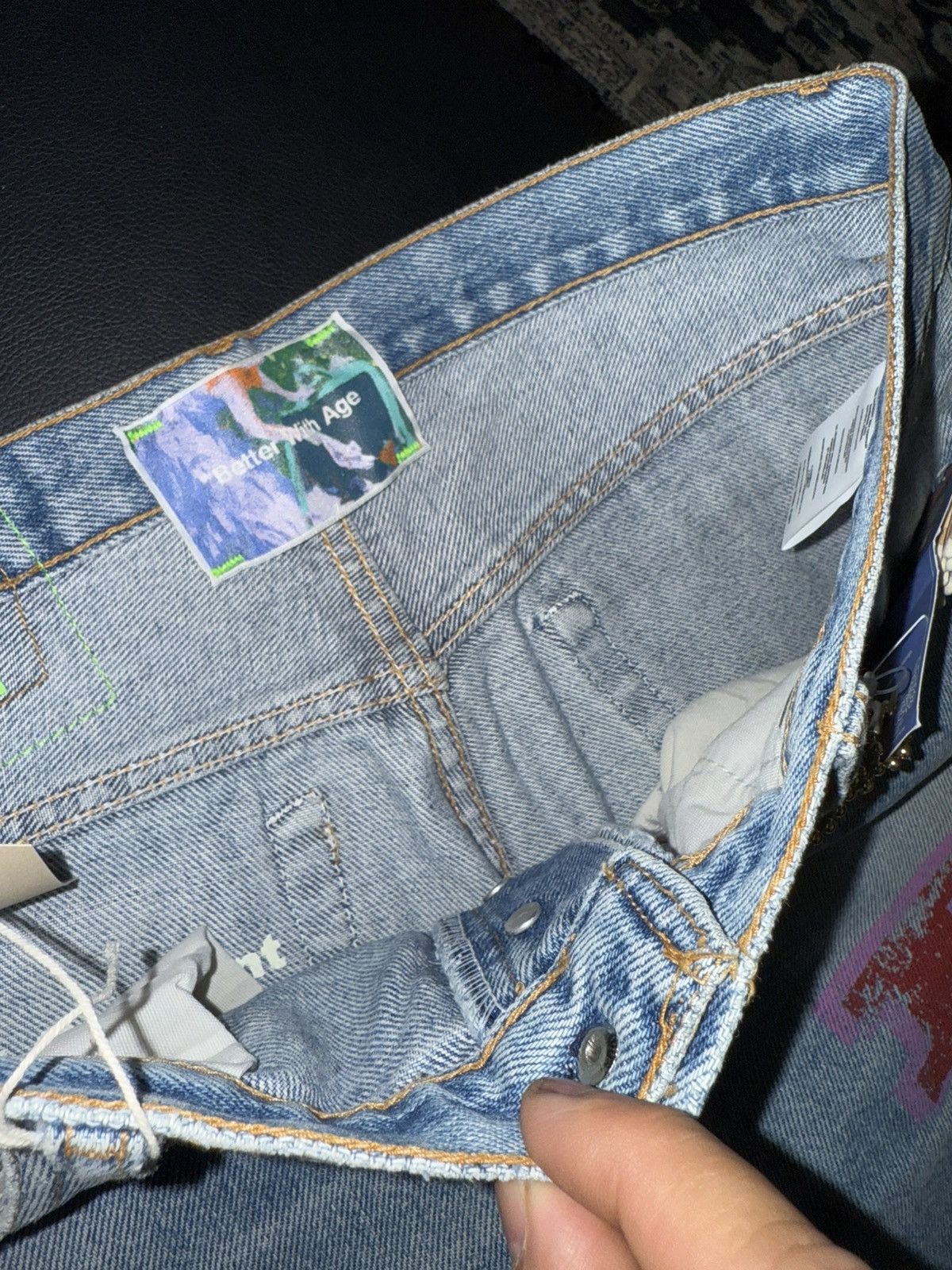 Better With Age Better with age logo jeans Size US 34 / EU 50 - 3 Thumbnail
