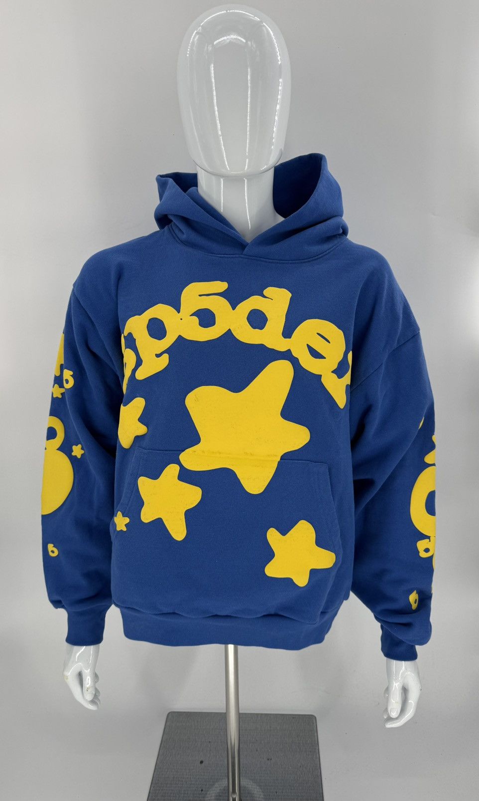 Sp5der SP5DER Beluga Hoodie TC Blue Pullover Mens Size L Size US L / EU 52-54 / 3 - 1 Thumbnail