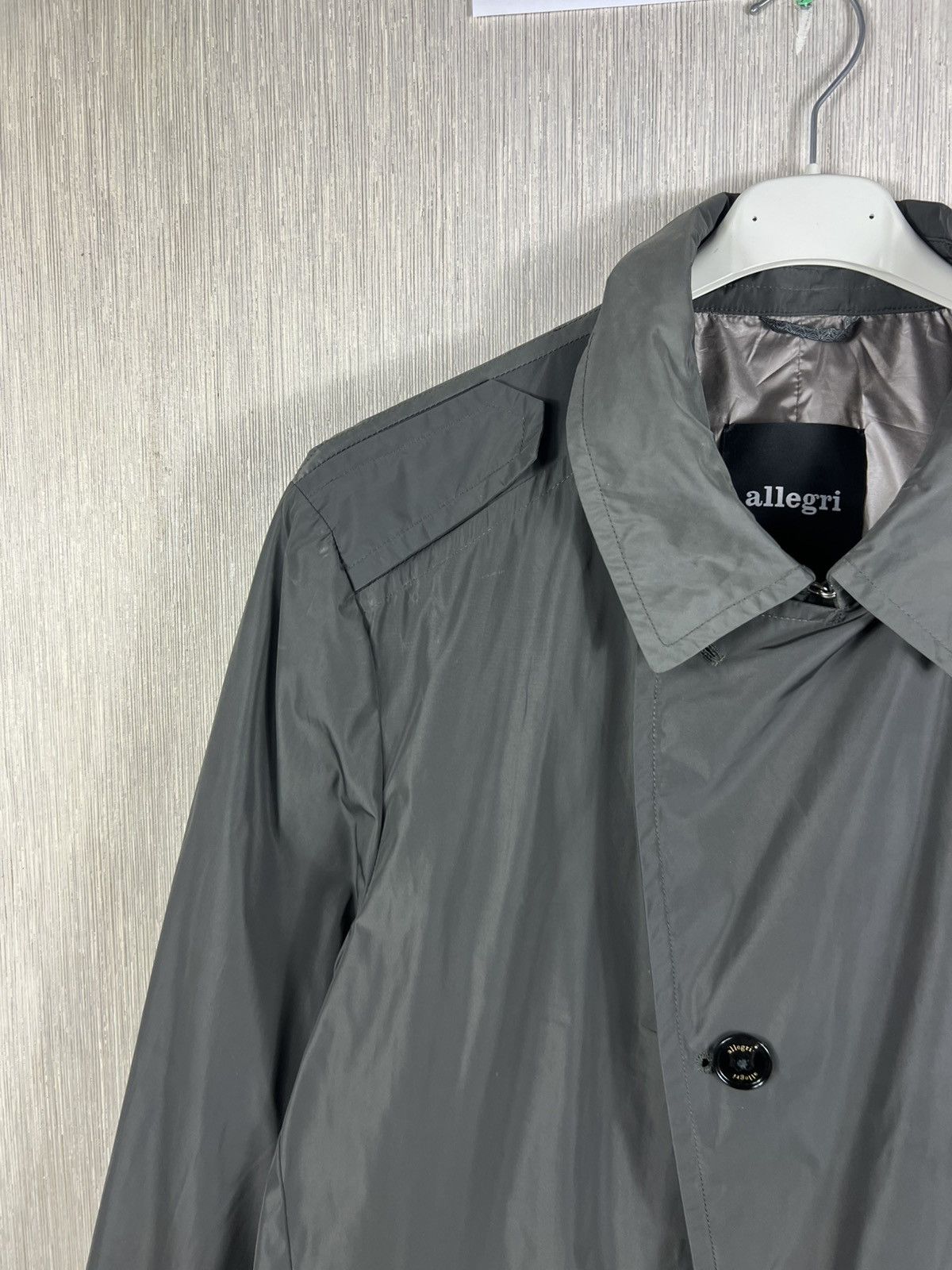Allegri Allegri nylon long raincoat parka asymmetrical jacket Size US L / EU 52-54 / 3 - 4 Thumbnail