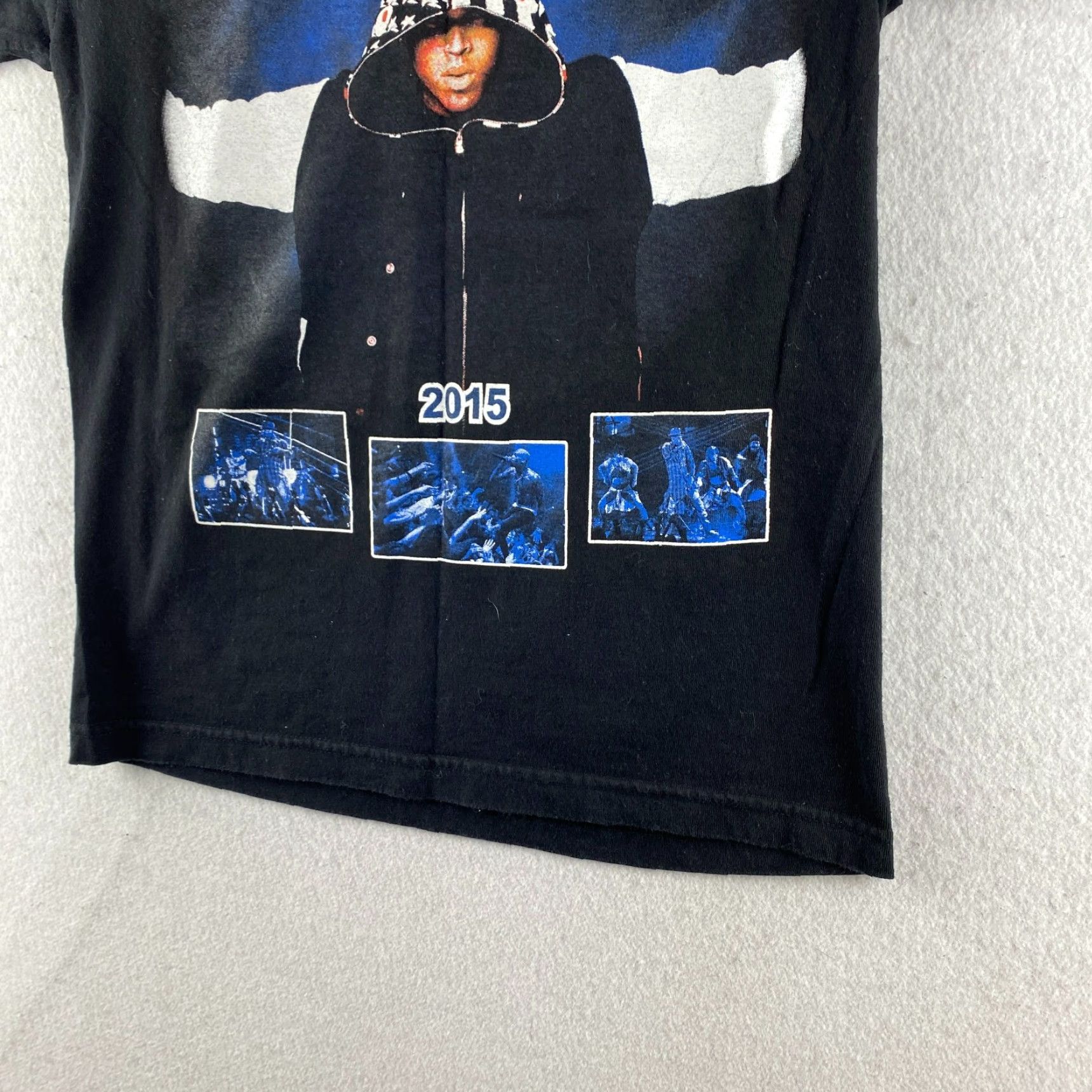 Anvil Chris Brown Concert Shirt Mens S 2015 One Hell of a Nite Tour Double Sided Shirt Men Small Brown Cotton Knit Logo Graphic Print Concert Tour Mens Size US S / EU 44-46 / 1 - 6 Thumbnail