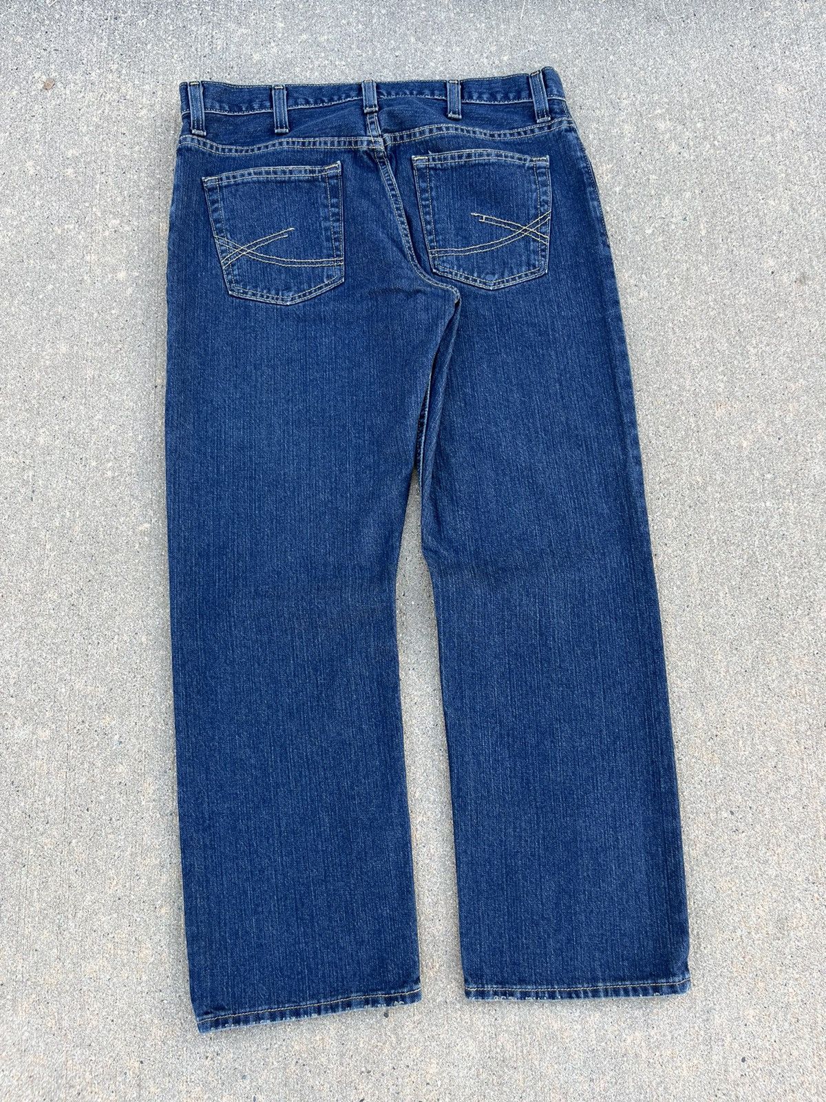 JNCO × Japanese Brand Crazy Roebuck & Co. Wash Slim Straight Jeans Size US 36 / EU 52 - 6 Thumbnail