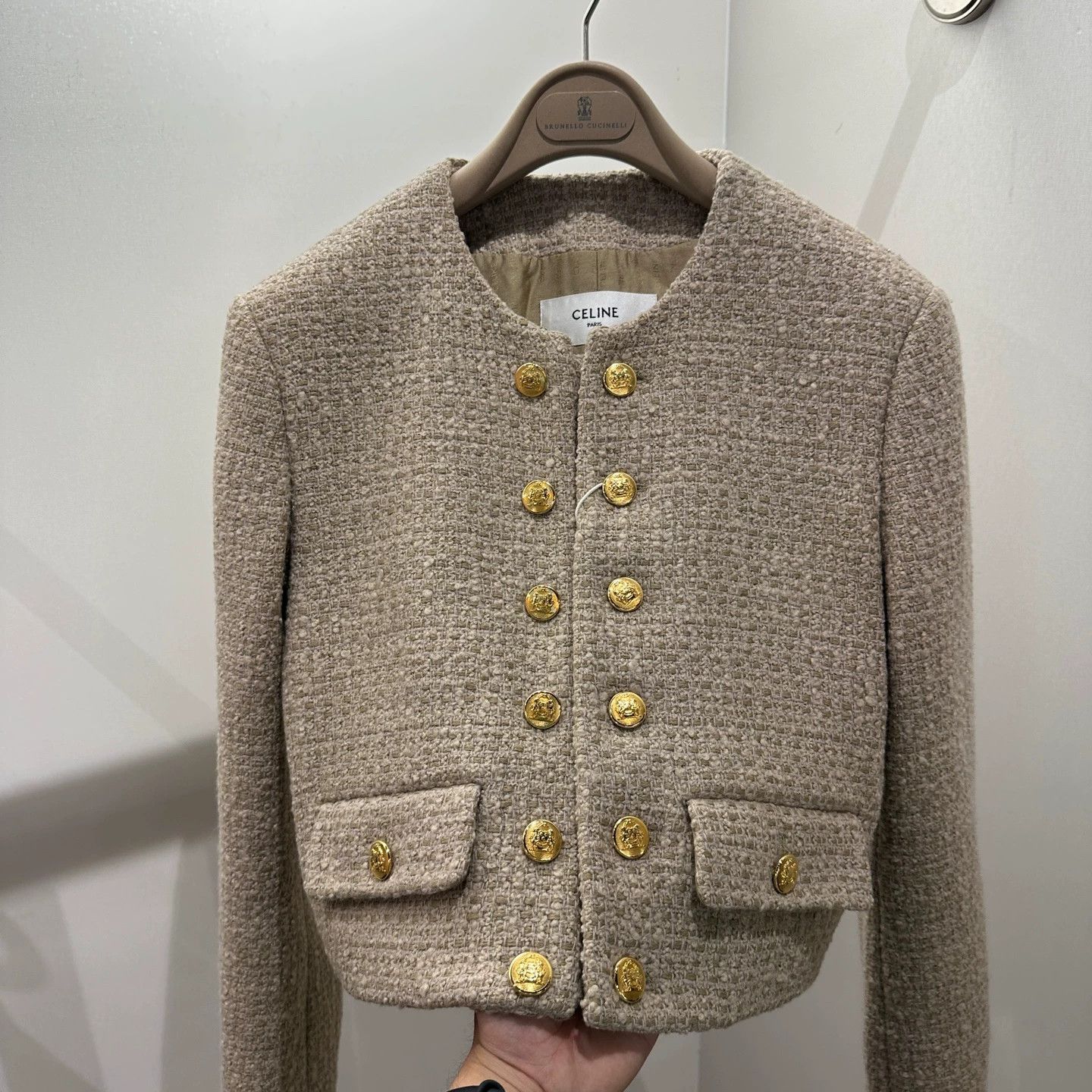 Celine Celine Classic DB Gold Button Wool Jacket Size 36 Size XS / US 0-2 / IT 36-38 - 6 Thumbnail