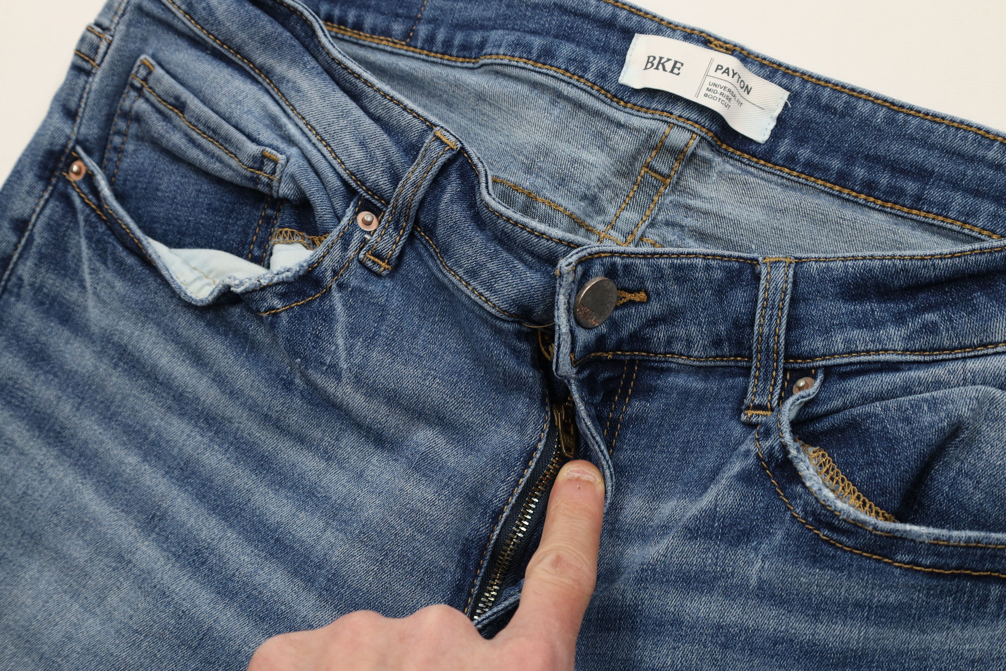 Vintage Buckle BKE Thick Stitch Payton Bootcut Jeans Stretch Size 32" / US 10 / IT 46 - 8 Thumbnail