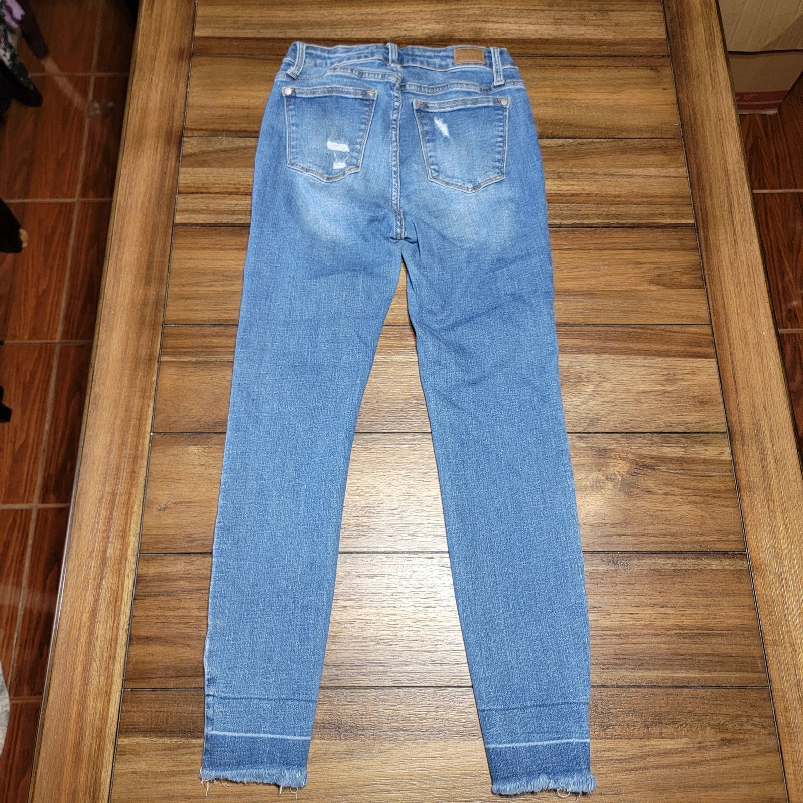 Judy Blue Judy Blue Skinny Fit Straight Denim Jeans - Size 7/28 Size 26" / US 2 / IT 38 - 3 Thumbnail