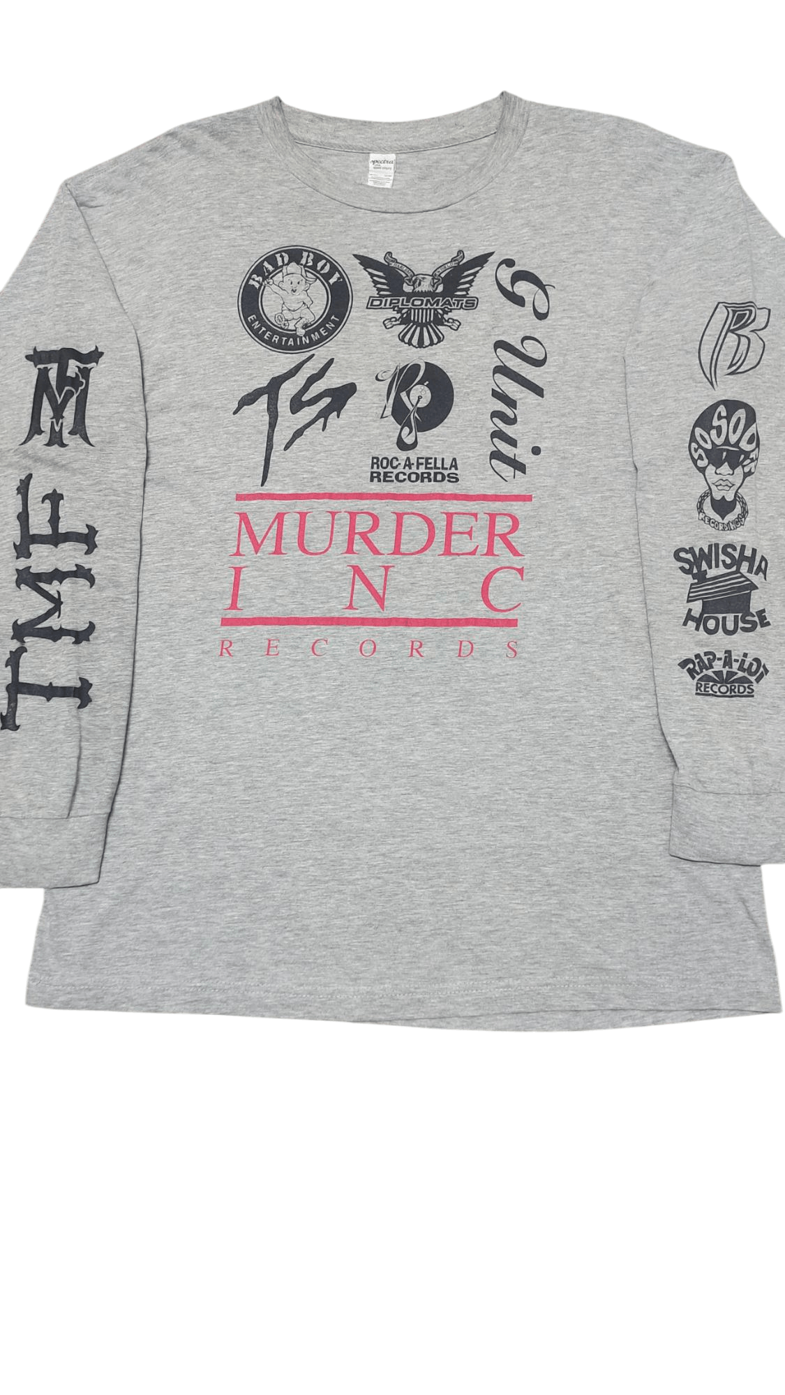 Death Row Records × Rap Tees Rare 🔥 Collaboration rappers tee long sleeve Size US L / EU 52-54 / 3 - 3 Thumbnail