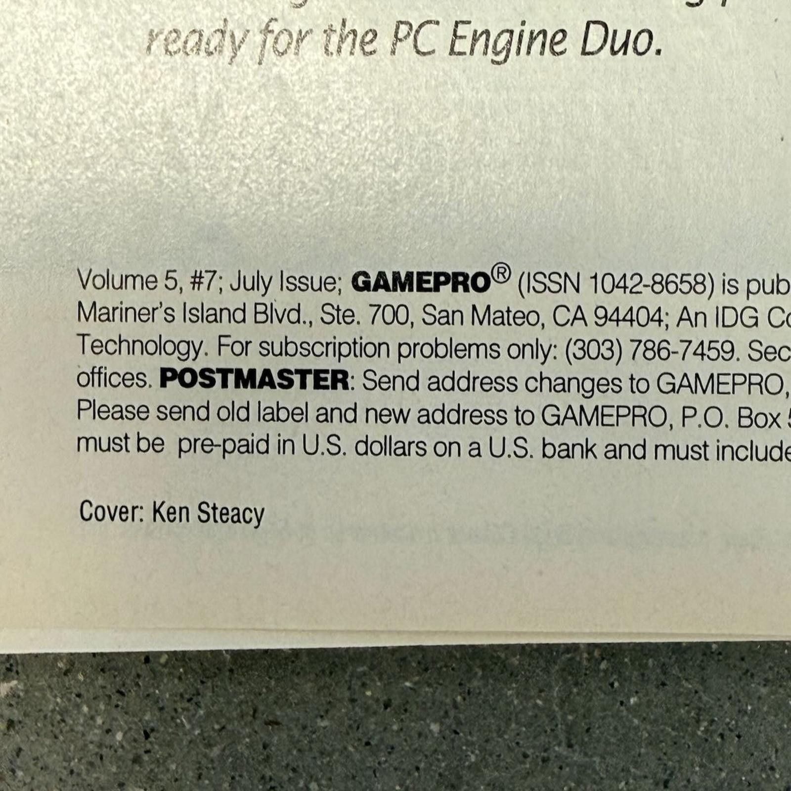 Designer Vtg GamePro Magazine July 1993 Street Fighter Mortal Kombat Size ONE SIZE - 9 Thumbnail
