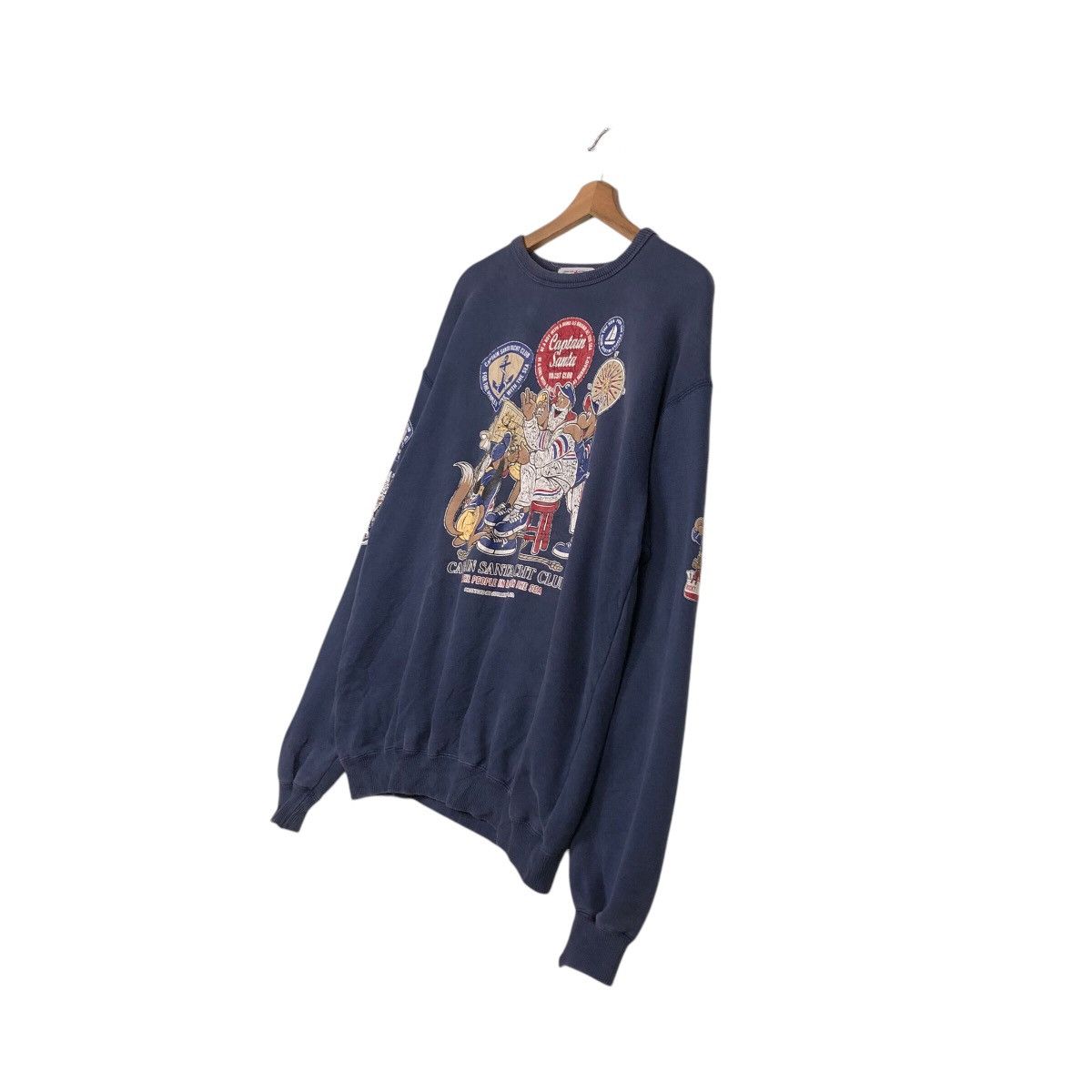 Cartoon Network × Japanese Brand × Vintage 📌Vintage Sweatshirt Captain Santa Big Logo Overprint Size US L / EU 52-54 / 3 - 3 Thumbnail