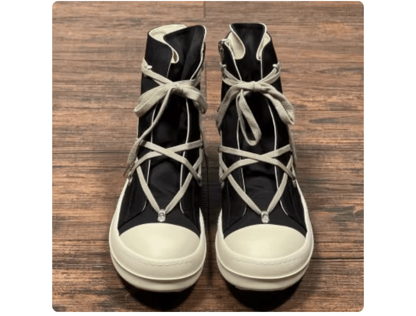 Rick Owens Drkshdw High Top Vegan Sneakers: NX15FU5801 | Grailed