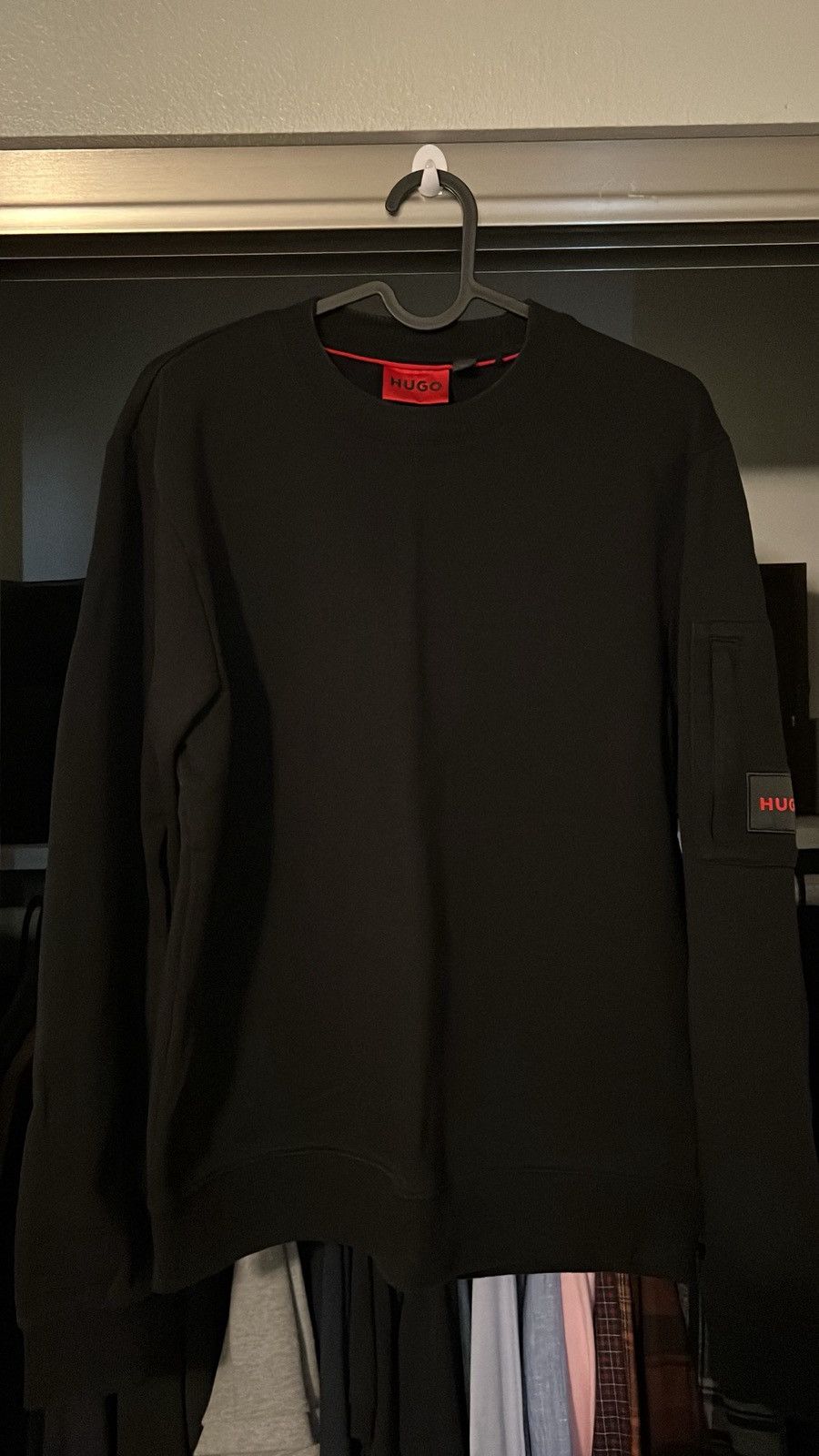 Hugo Boss Hugo Boss Black Sweatshirt Men Size US XS / EU 42 / 0 - 1 Thumbnail
