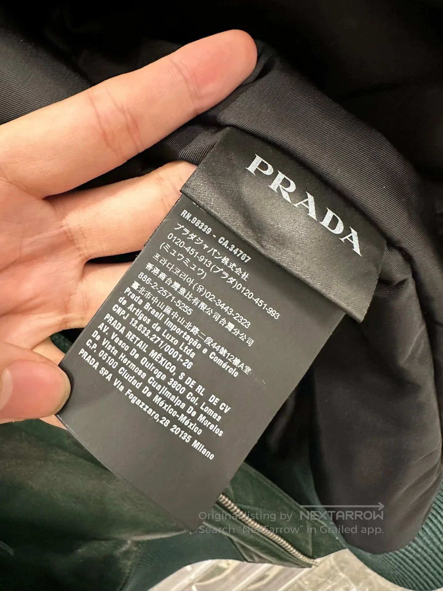 Prada prada by raf simons green leather bomber jacket. Size US L / EU 52-54 / 3 - 5 Thumbnail